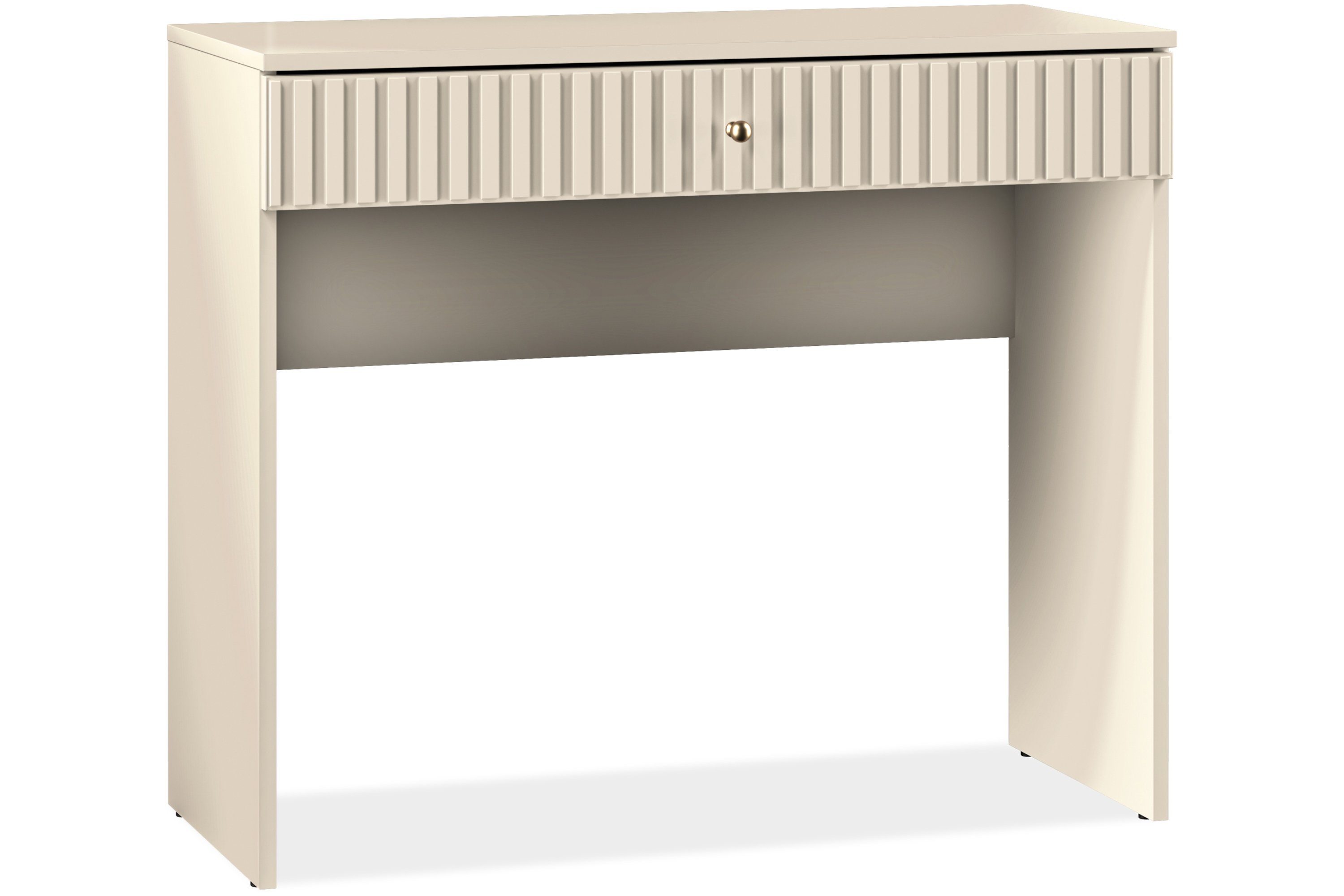 KONSIMO® Schminktisch DROMA Schreibtisch, hergestellt in der EU, mit Schublade, Elegant & Loft, mit Spiegel