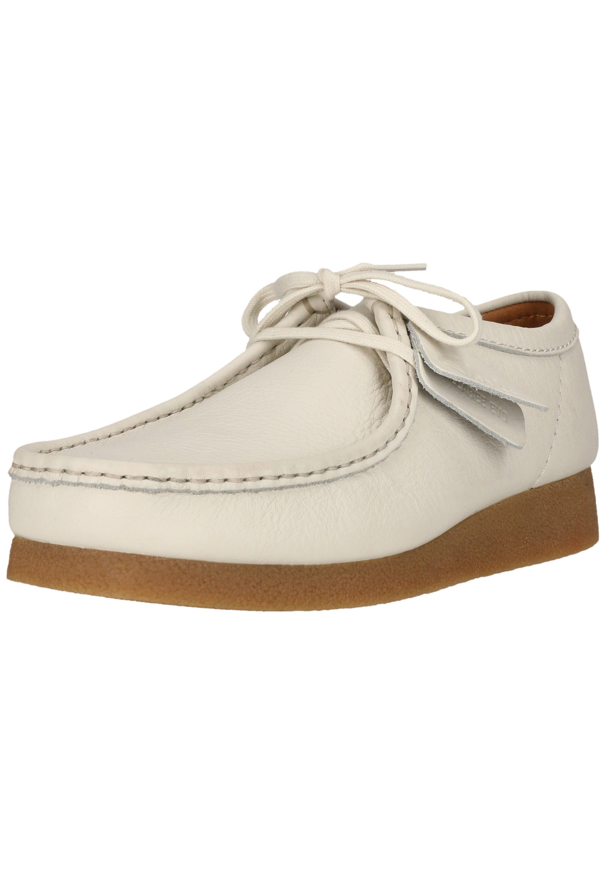 Clarks Wallabee EVO Schnürschuh mit Kieselkrepp-Effekt