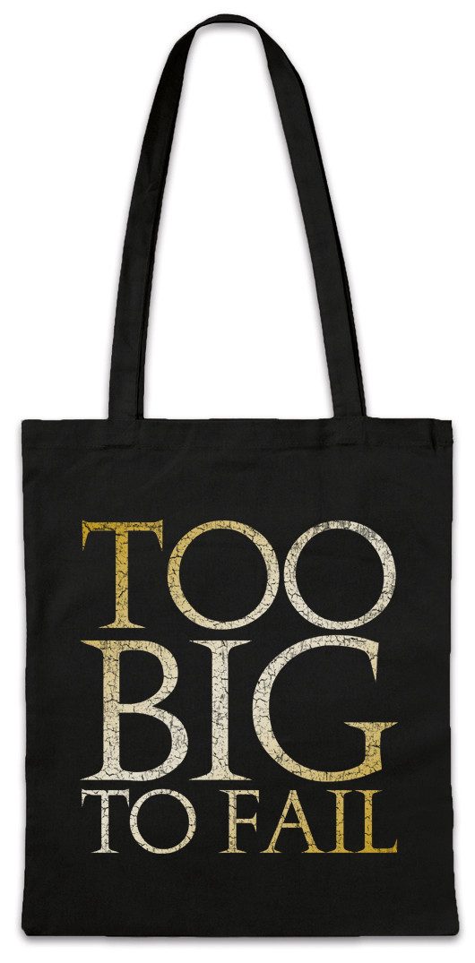 Beuteltasche Too Big To Fail Stofftasche Dick Dicker Stolz Übergewicht Chubby Pride