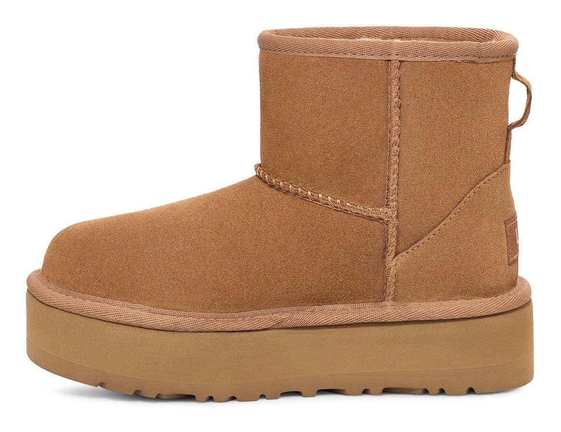 Warmfutter PLATFORM Plateaustiefel CHESTNUT CLASSIC KIDS' UGG mit MINI