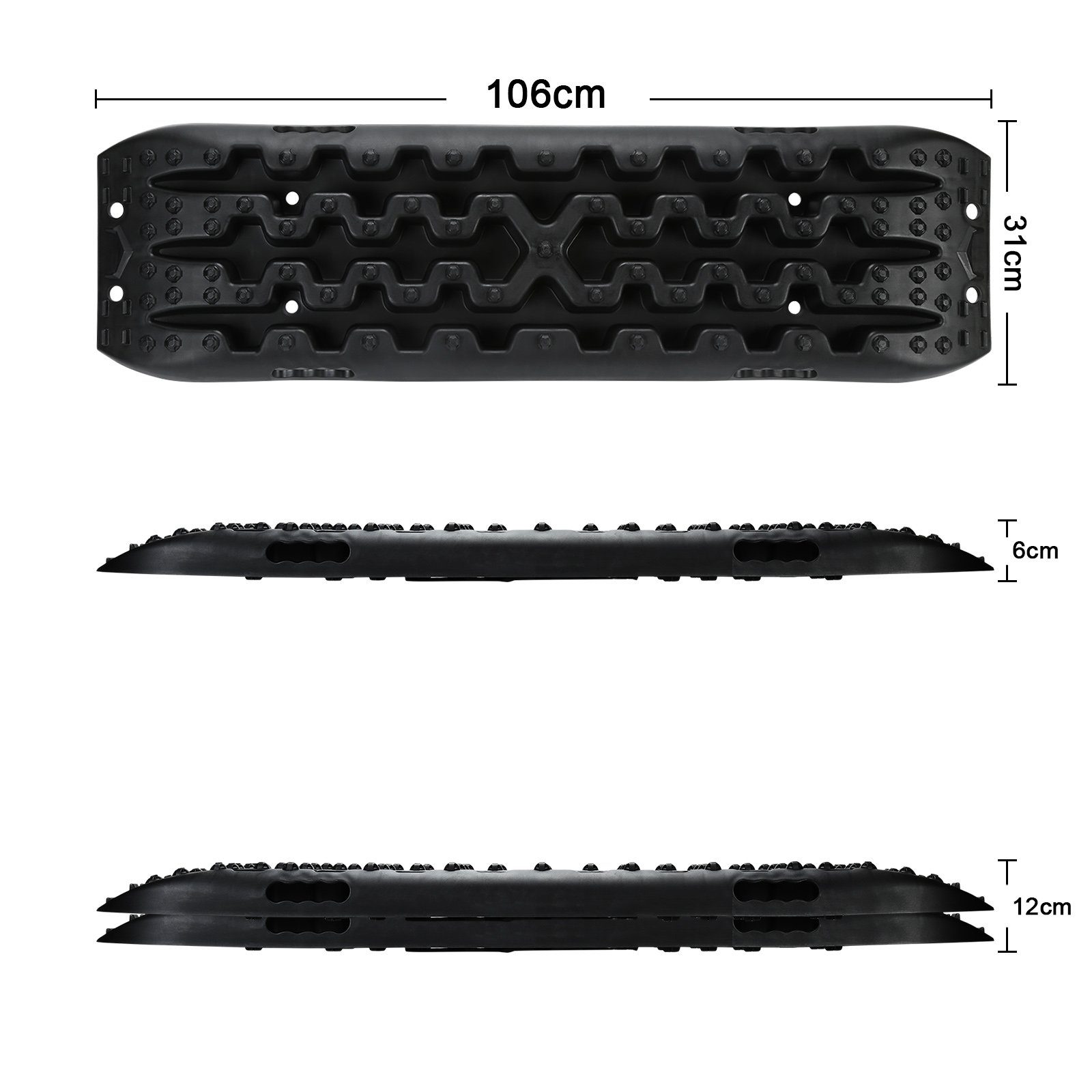 Rampen Nylon Fahrzeug Road Schnee Clanmacy Anfahrhilfe Sand Werkzeugset