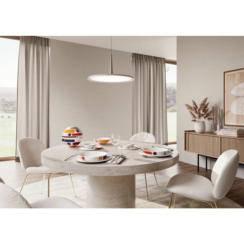 Villeroy & Boch Geschirr-Set Signature La Boule 7-tlg. Iconic Miami, Premium Porcelain, Kombiservice, Geschirrset, Tafelservice, für 2 Personen