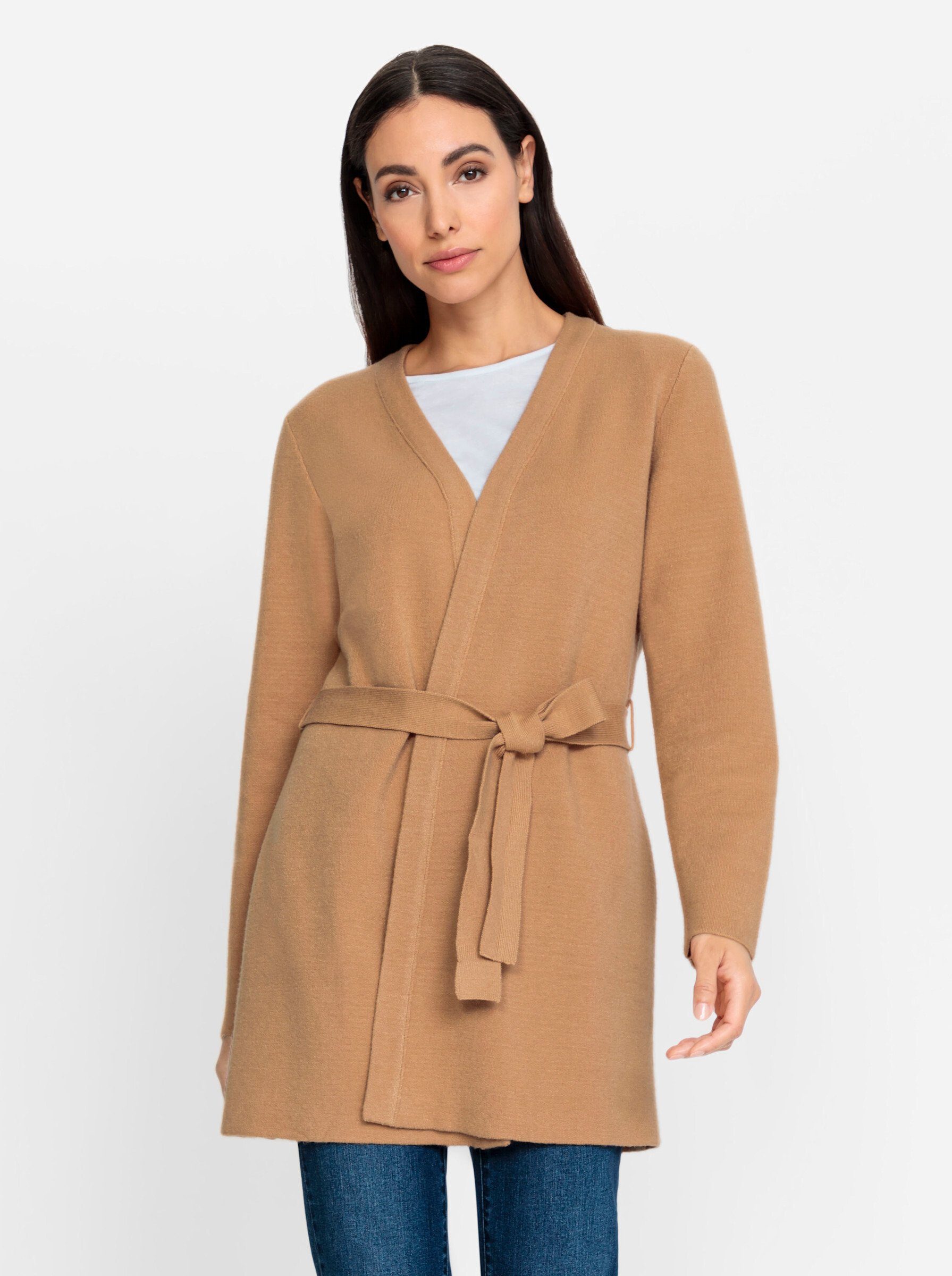 heine Strickjacke camel