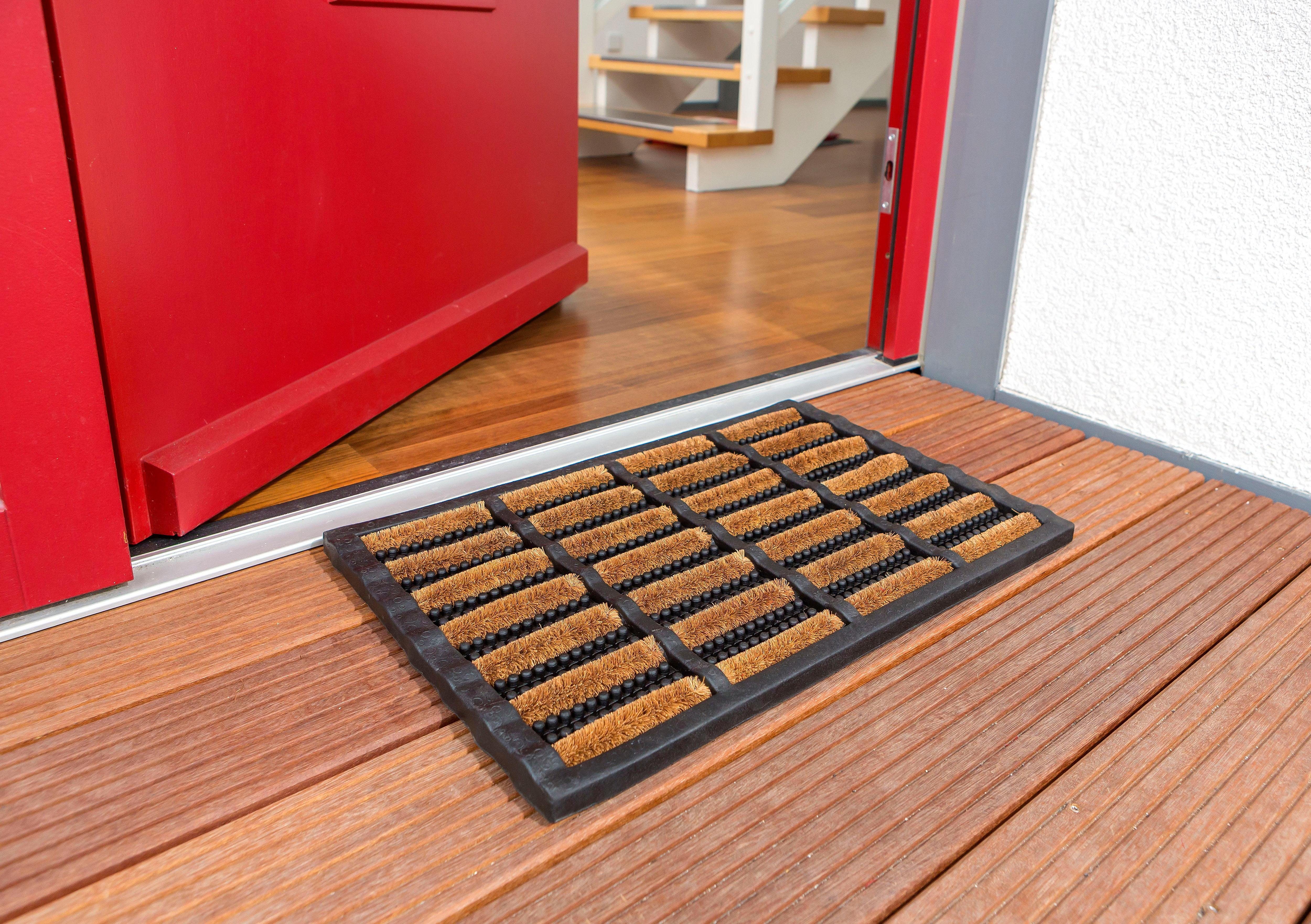 ASTRA Fußmatte Rimini 568-1, rechteckig, Höhe: 30 mm, Schmutzfangmatte, mit Kokosbürsten, In -und Outdoor geeignet