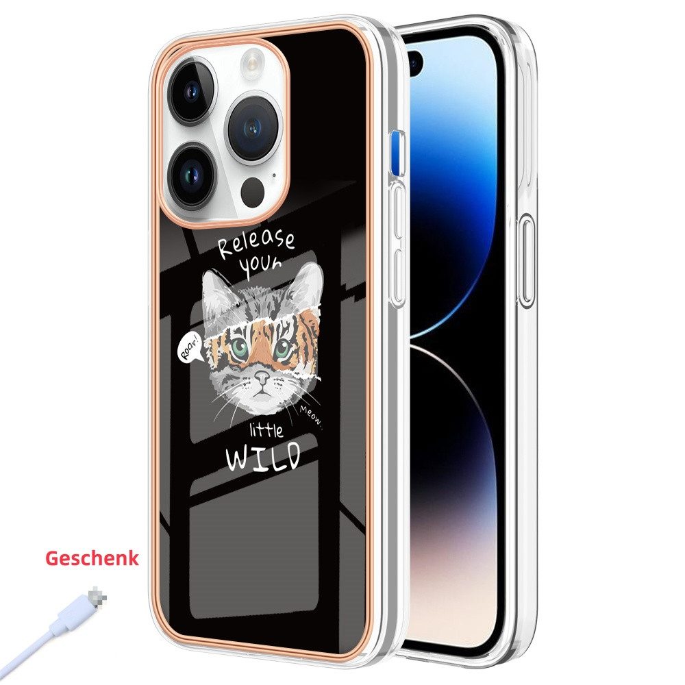 trends for living Handyhülle Kätzchen Handy Hülle für iPhone X XS 12 13 14 15 16 Pro Max Plus Case