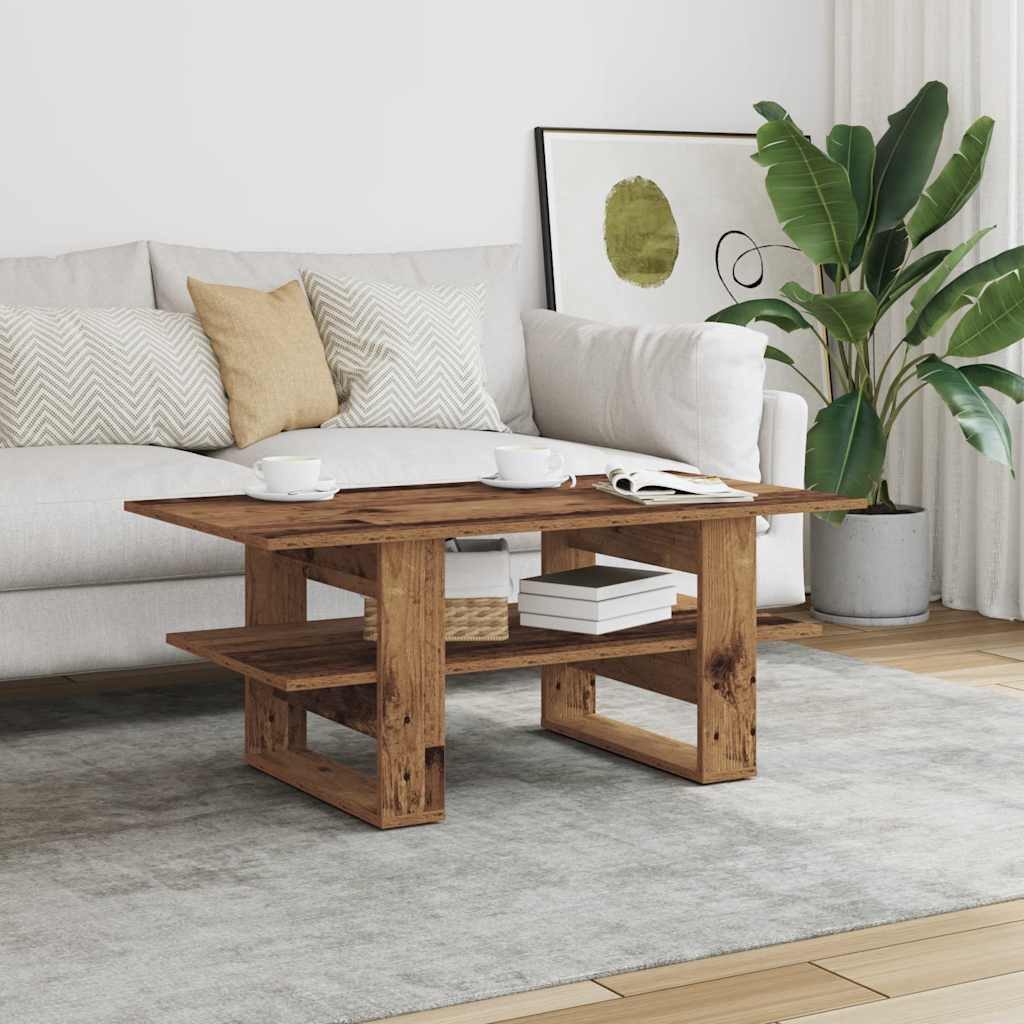 vidaXL Couchtisch Couchtisch Altholz-Optik 102x55x42 cm günstig online kaufen