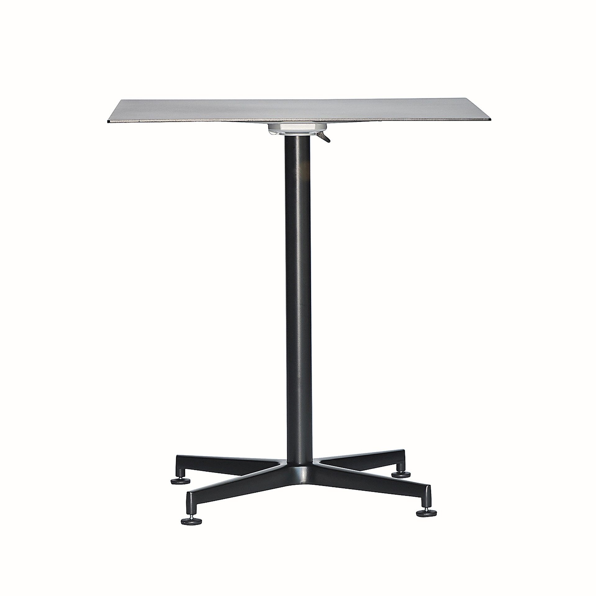 Fiam Esstisch Vega aus Aluminium, Schwarz, Geeignet für 4 Personen
