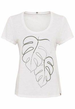 camel active T-Shirt mit platziertem Print aus Organic Cotton