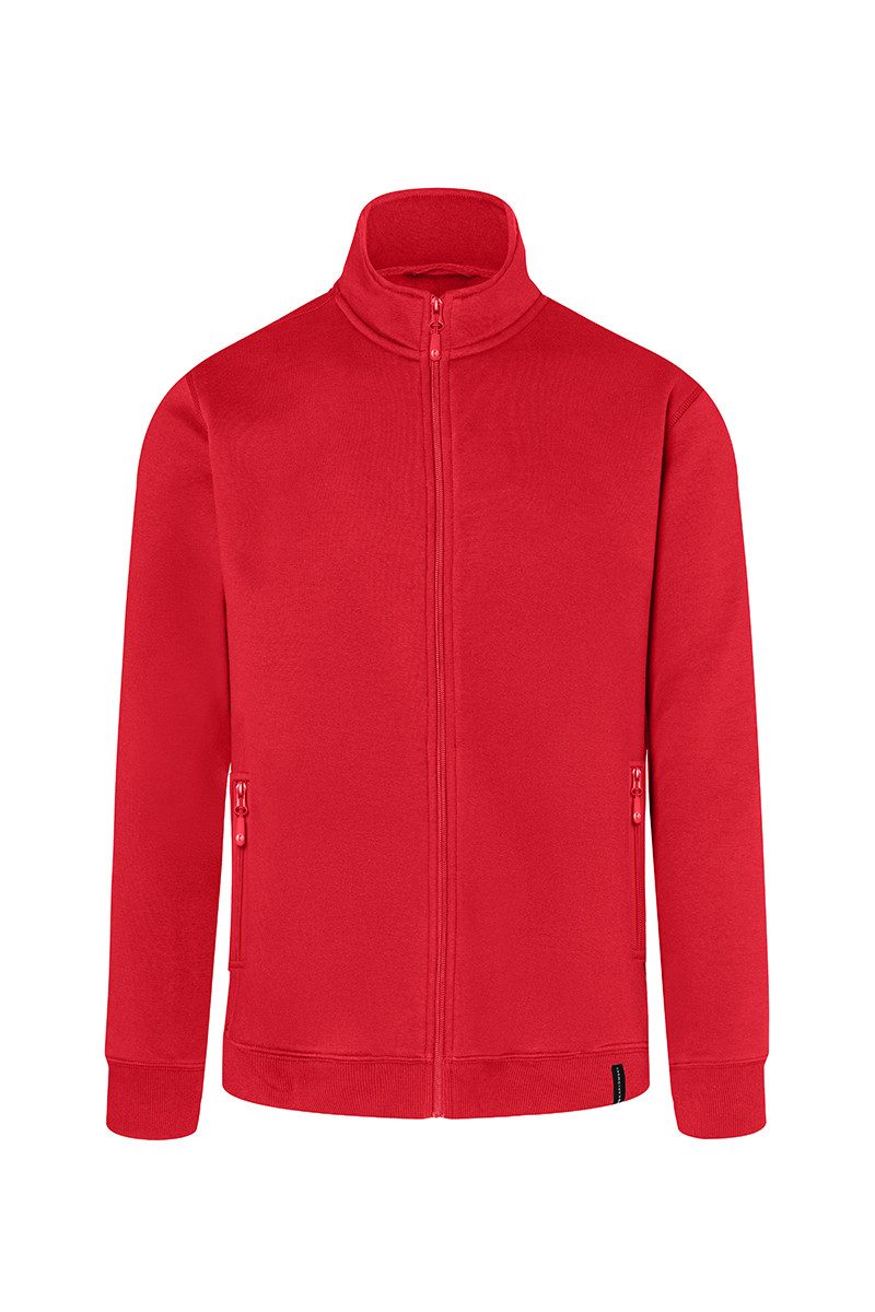 Karlowsky Fashion Sweatjacke KARLOWSKY Herren Workwear Sweatjacke SOFT-FACE Modern-Fit Rot