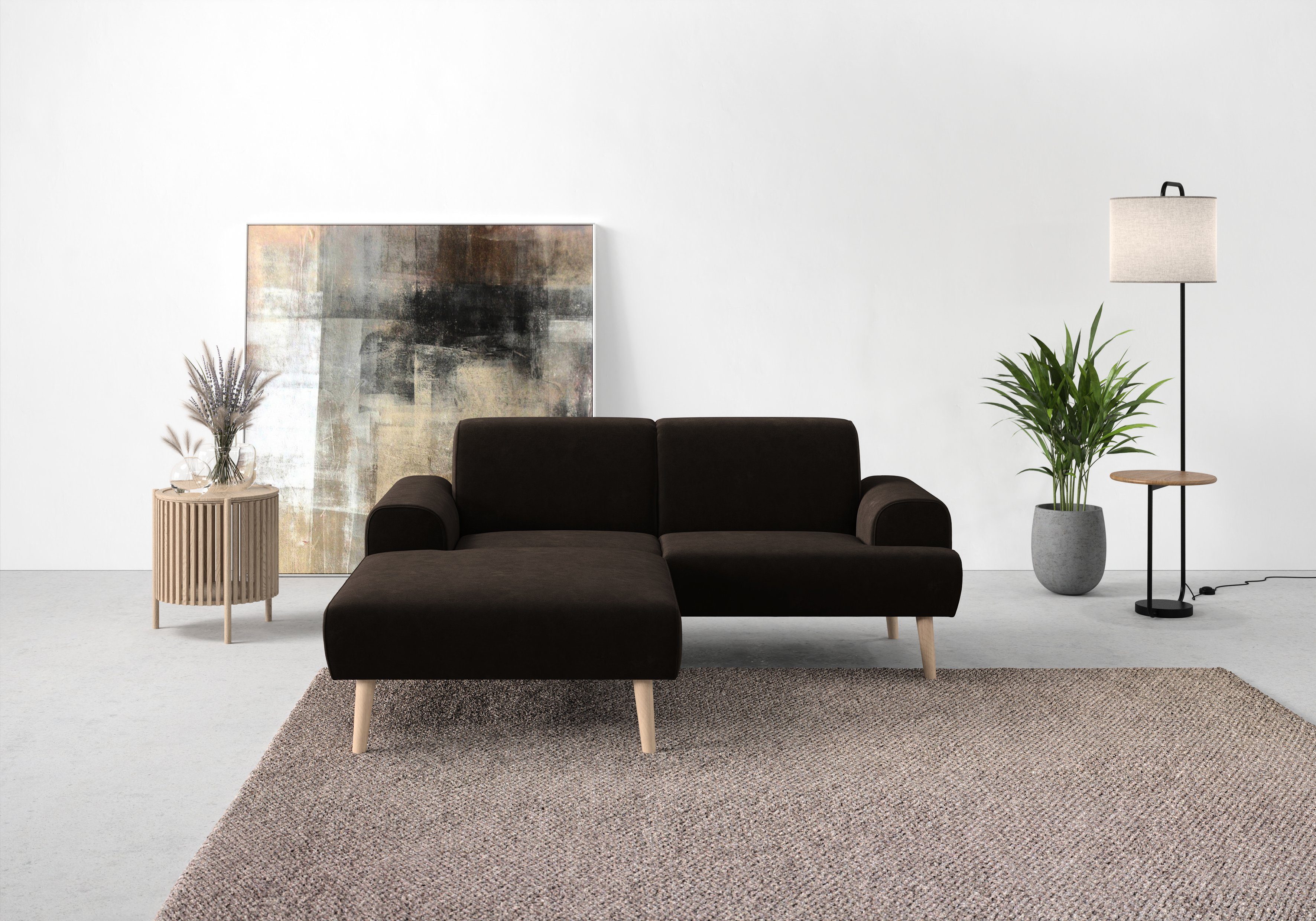 Ecksofa Swift Scandic Design, komfortabler Federkern, Breite 192cm, L-Form