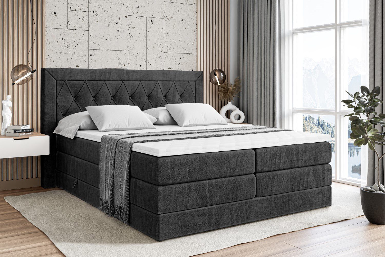 ALTDECOR Boxbett NOEL KING (Multipocket-Matratze H4 günstig online kaufen