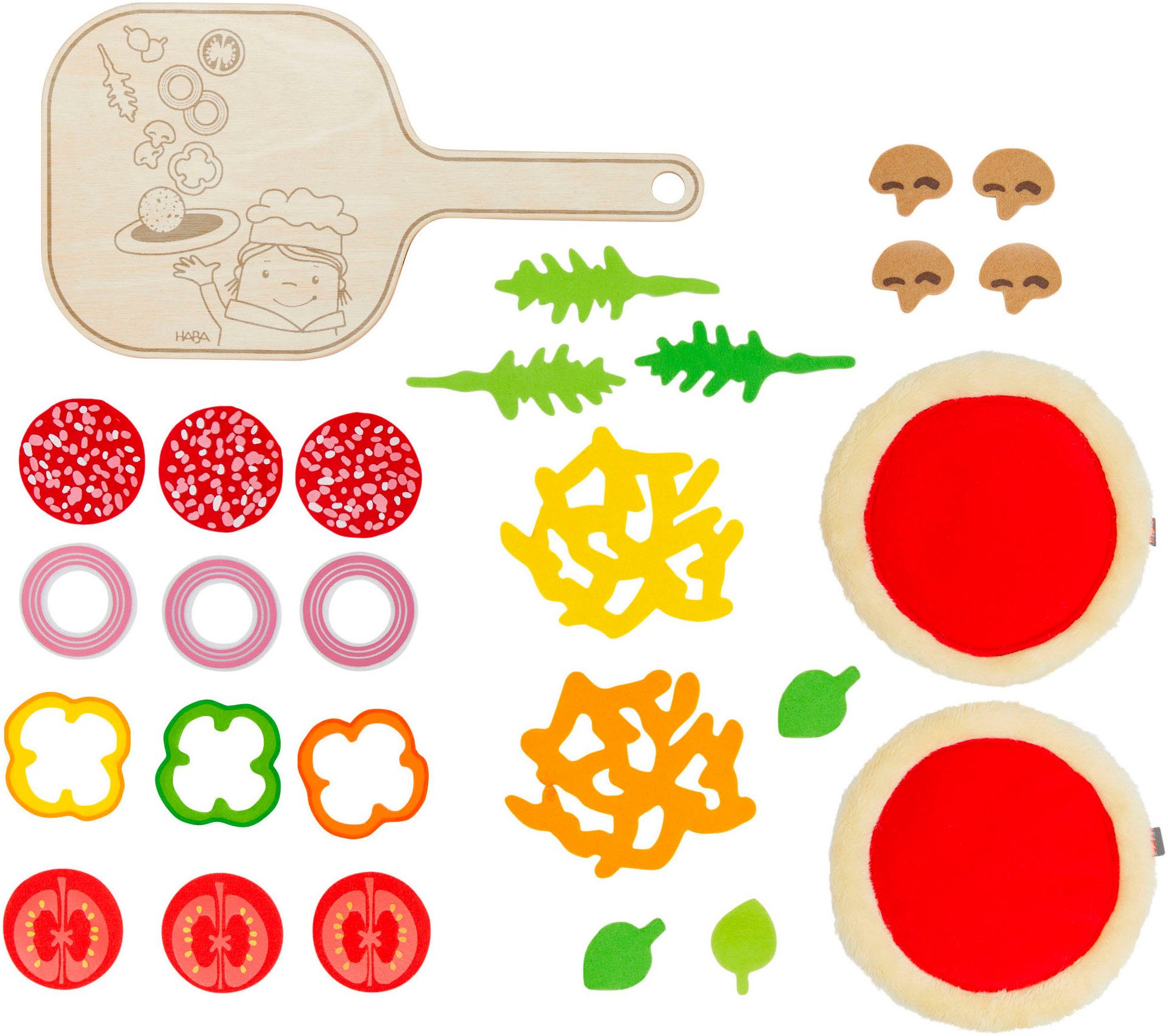 Haba Spiellebensmittel Creative Play – Pizza Set