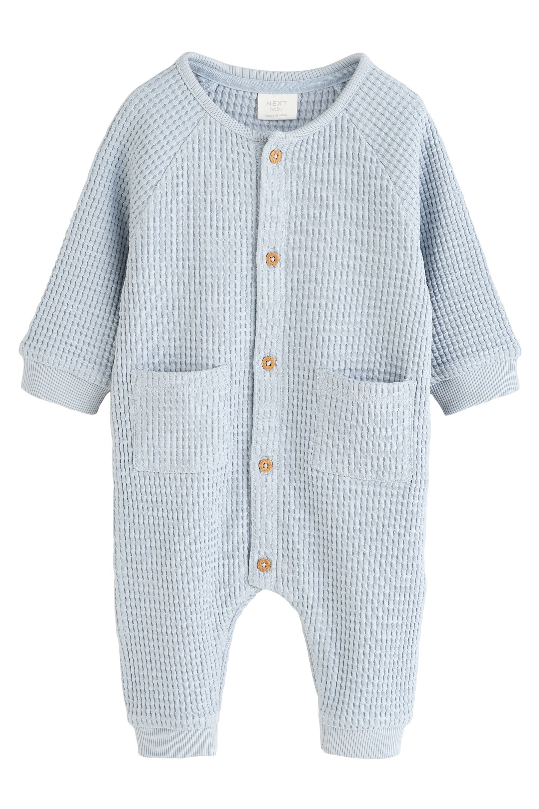 Next Overall Strukturierter Baby-Strampler (1-tlg)