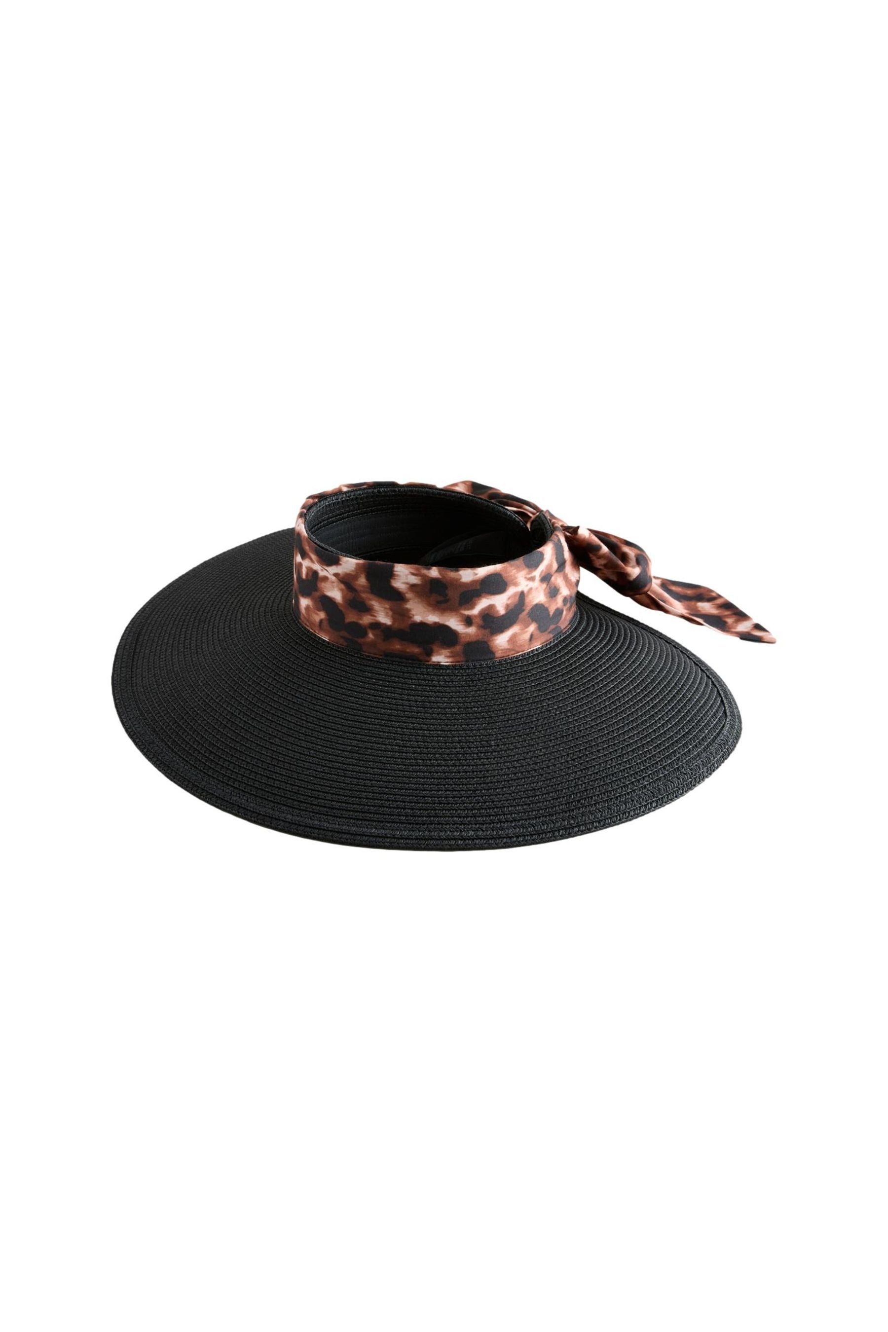 Next Visor Raffia-Hut mit Sonnenblende und Schal (1-St)