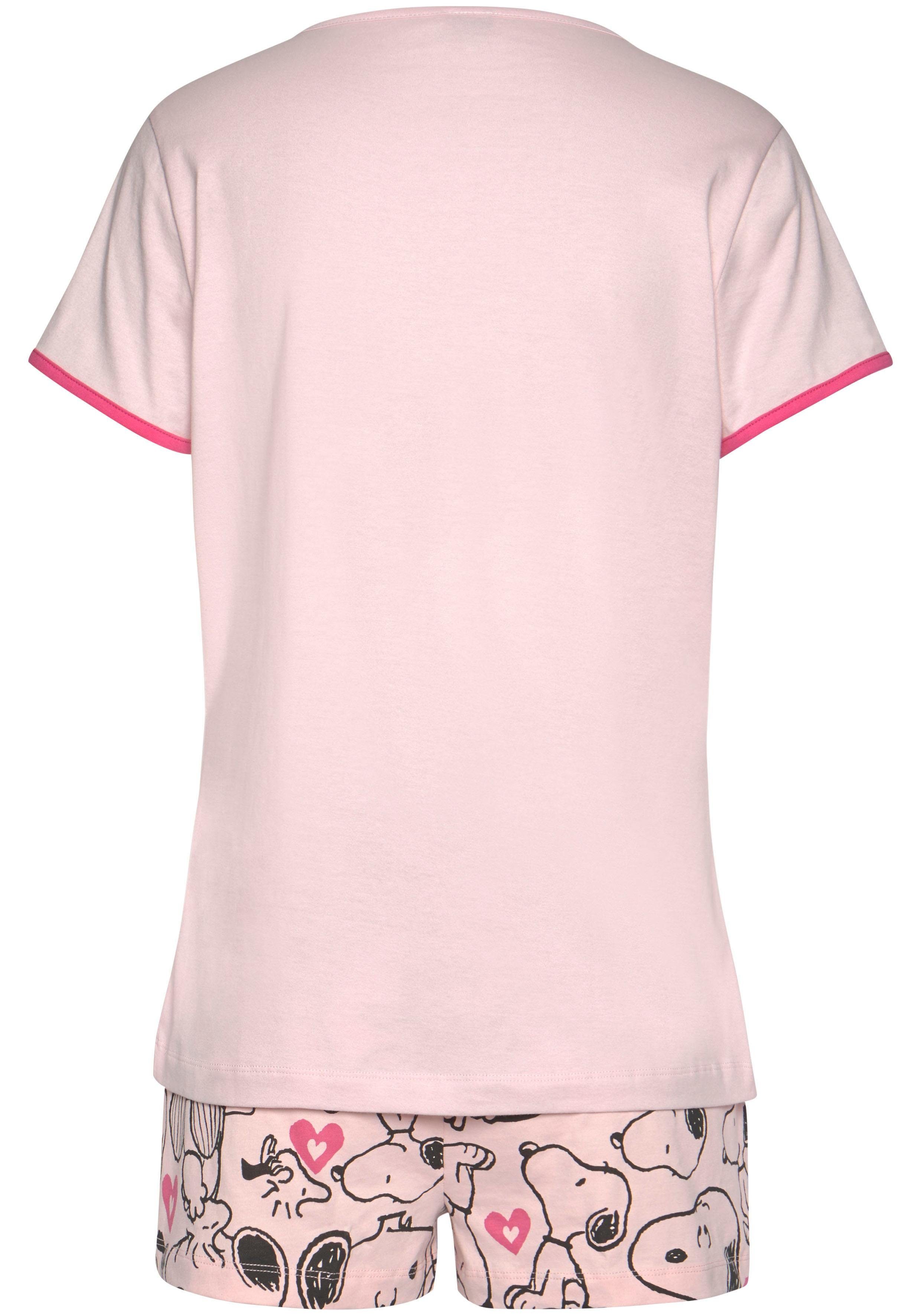 PEANUTS Shorty (Set, 2 tlg) mit Snoopy-Herz-Print