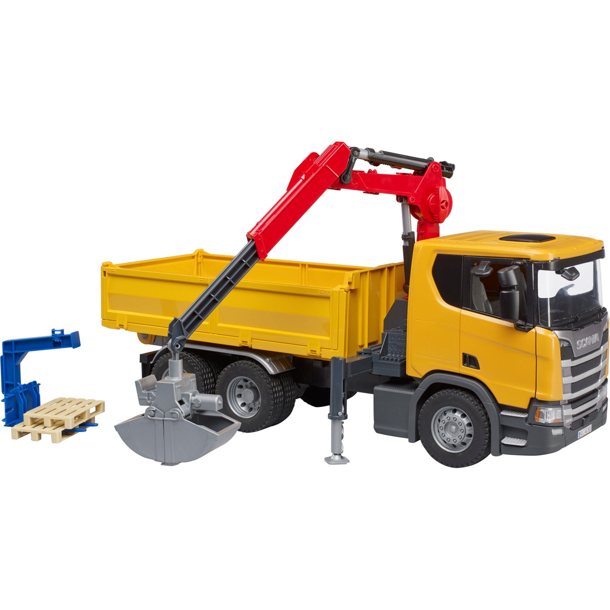 Bruder® Spielzeug-LKW bruder Scania Super 560R Baustellen-LKW mit Kran