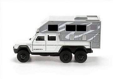 Modellauto WOHNMOBIL PICK-UP 15,5cm Wohnwagen mit Licht und Ton Rückzug Sound Metall Modellauto Modell Auto Kinder Geschenk 29 (Weiß)