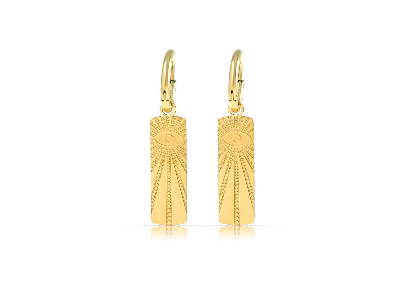 Made by Nami Ohrring-Set Damen Ohrringe Boho gold wasserfest Edelstahl hypoallergen, aus Edelstahl – wasserfest – hypoallergen – Boho-Stil