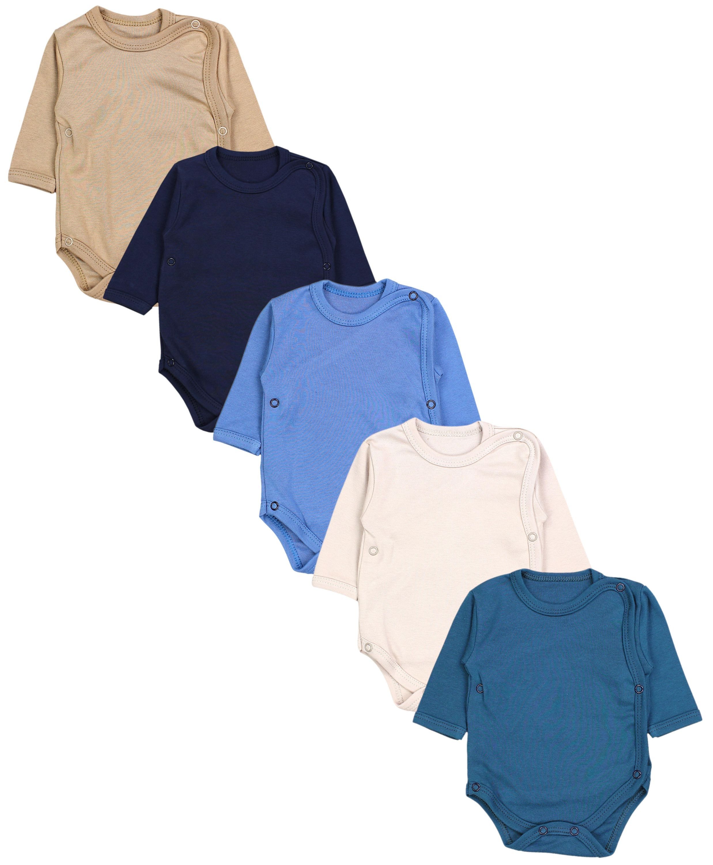 TupTam Langarmwickelbody TupTam Baby Unisex Langarm Wickelbody im 5er Set