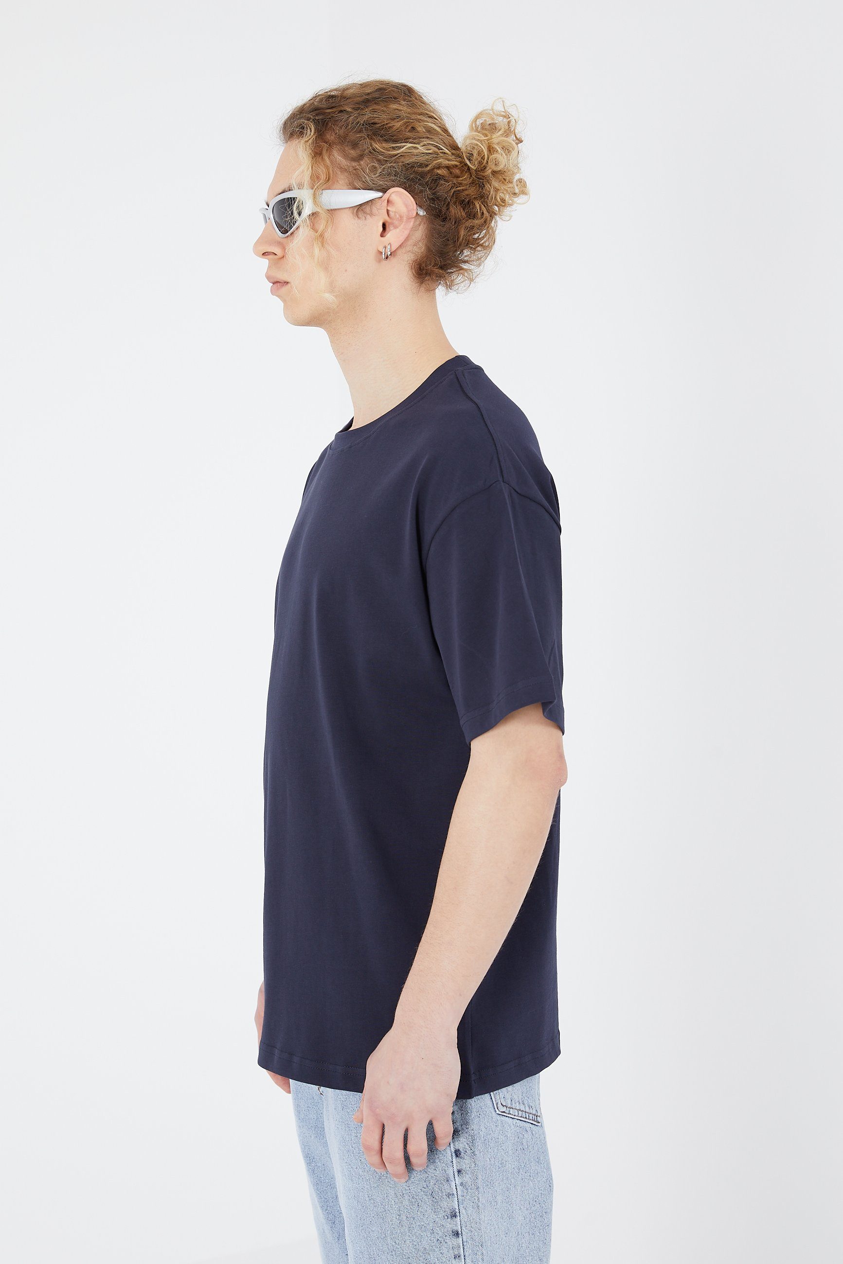 Megaman Jeans Oversize-Shirt Oversize Herren T-Shirt Weiter Auschnitt Extra günstig online kaufen