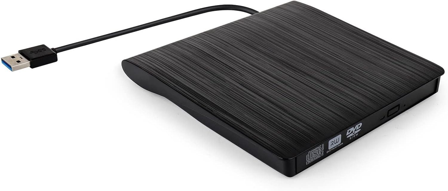 FELIXLEO USB 3.0 Externes DVD CD Laufwerk Brenner Reader Laptop PC DVD-Brenner
