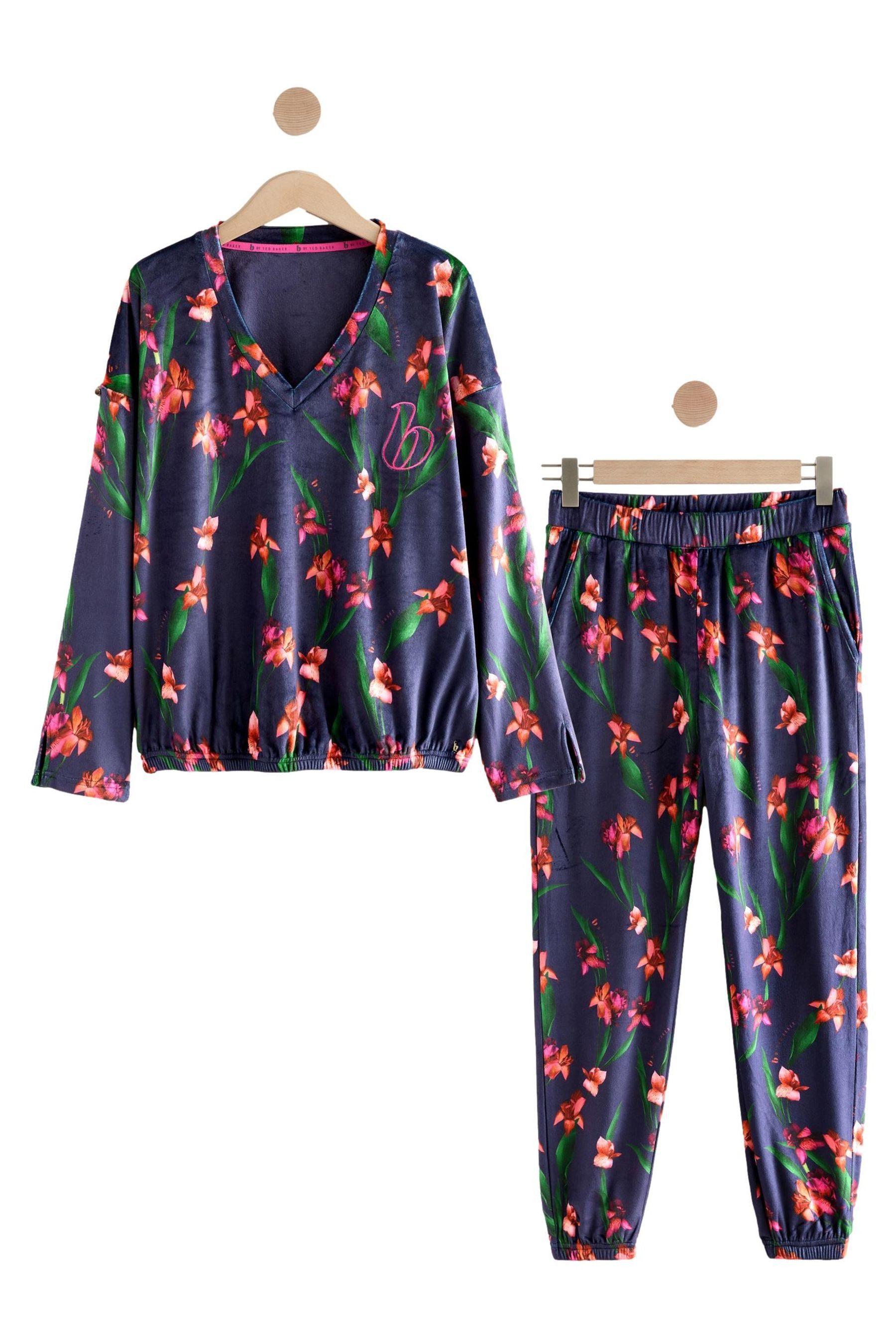 Pyjama B By Ted Baker Twosie-Schlafanzug mit Blumenmuster