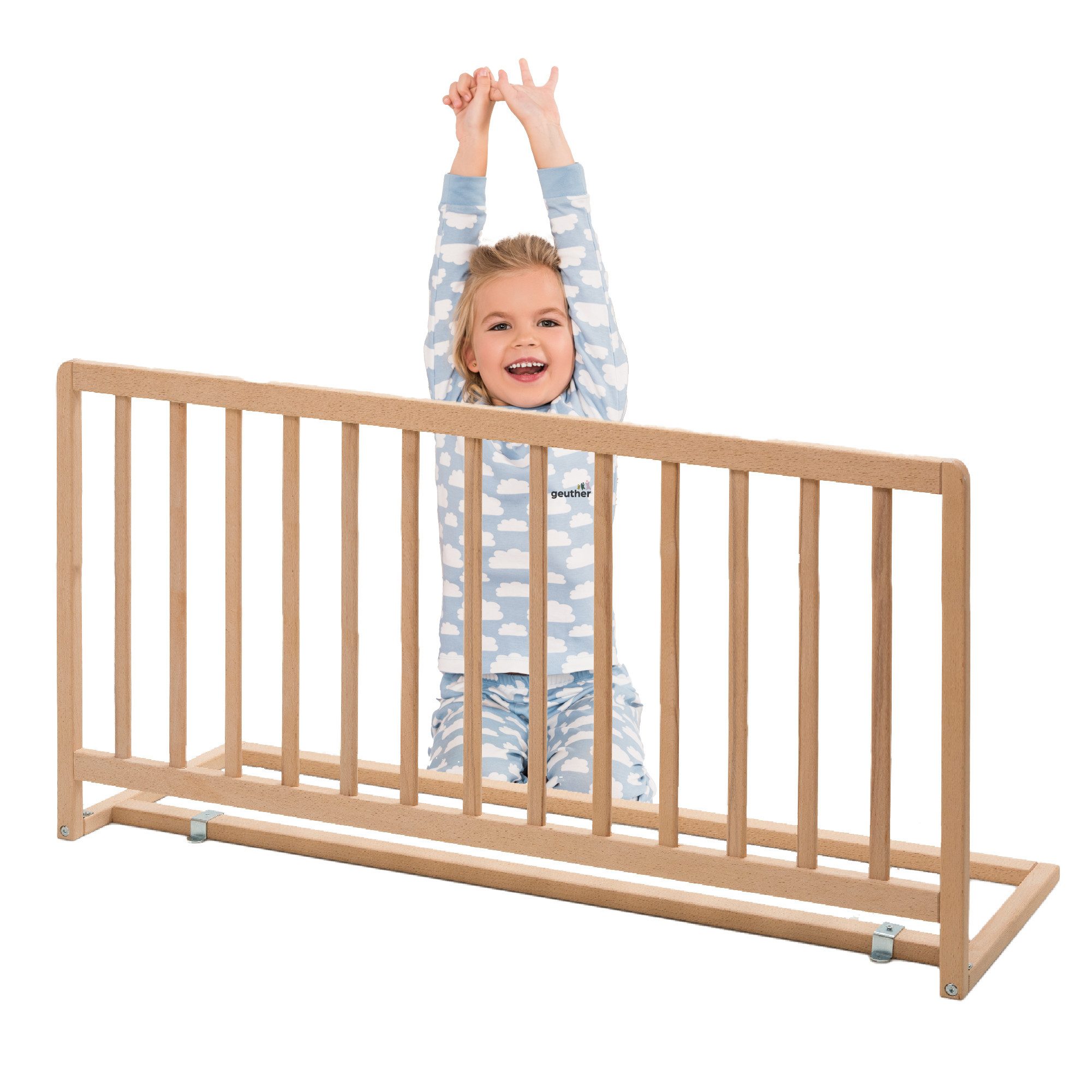 Geuther Bettschutzgitter Bettschutzgitter „Lissi“ – 60 cm hoch, 110 cm lang, auch für Boxspringbetten geeignet