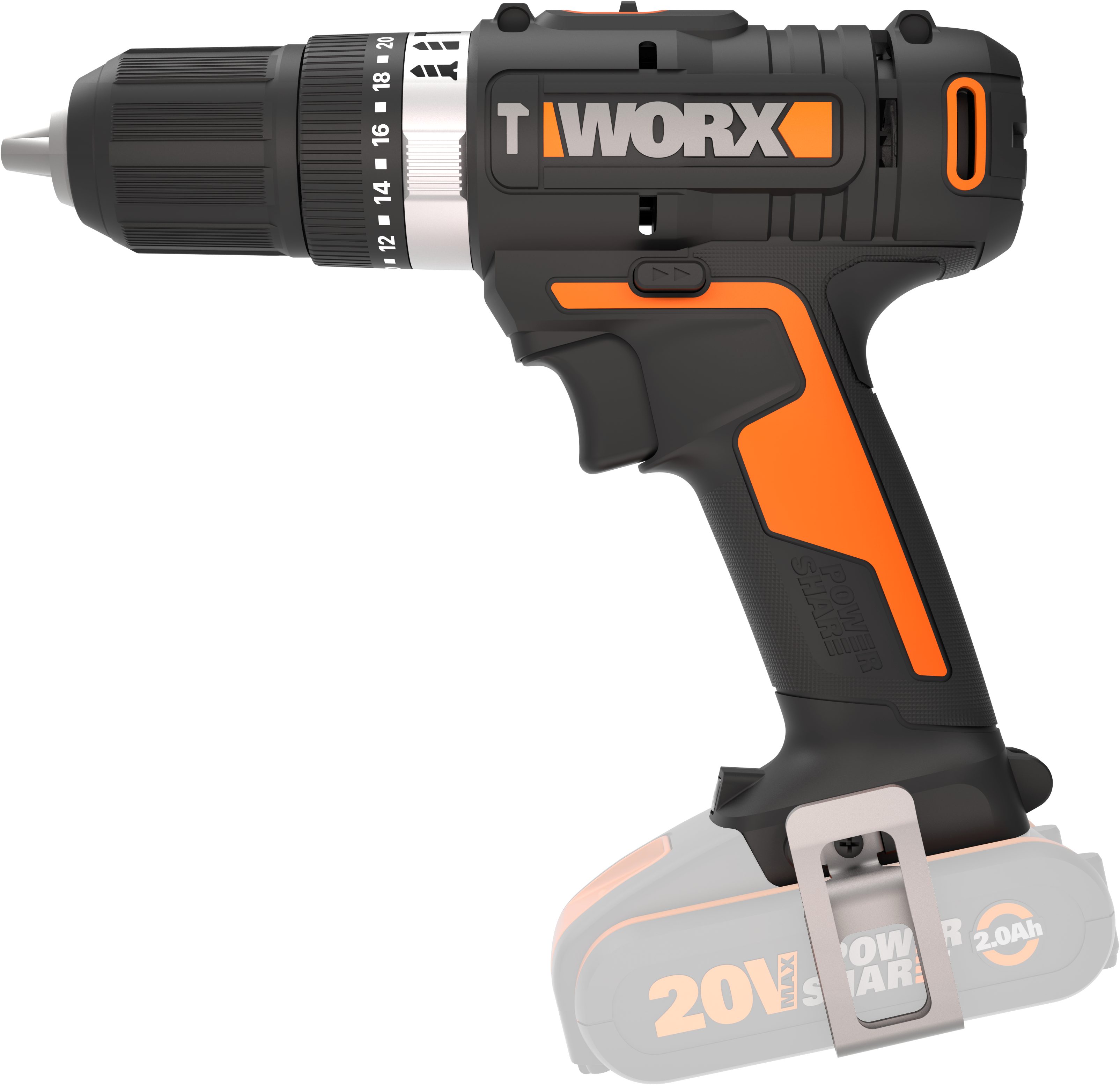 Worx 20 V Akku-Schlagbohrschrauber WX370.9 Solo günstig online kaufen