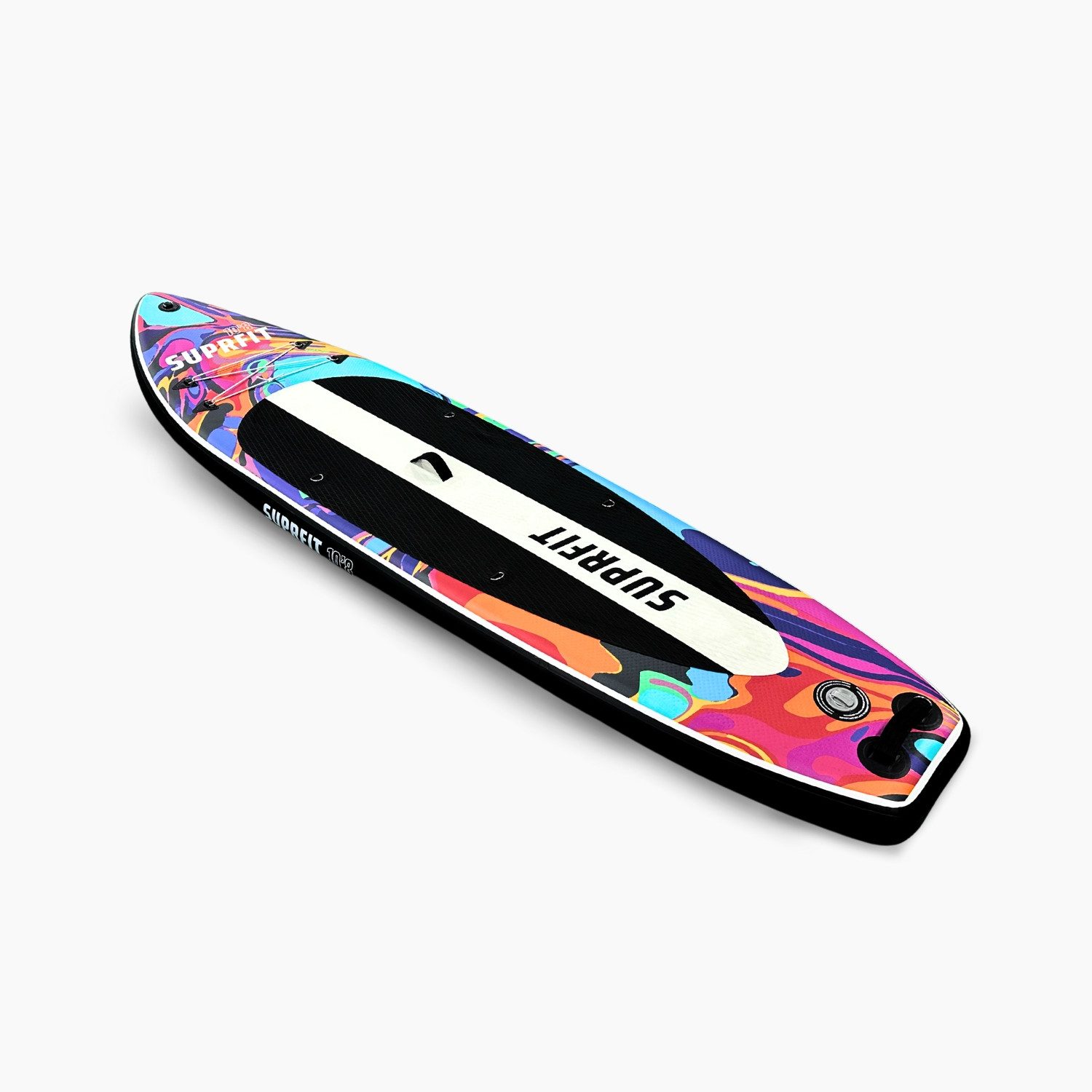 SF SUPRFIT Inflatable SUP-Board Water Marble, Touring, Set inklusive Pumpe, Paddel, Finnen, Rucksack, Leash & Reparaturkit