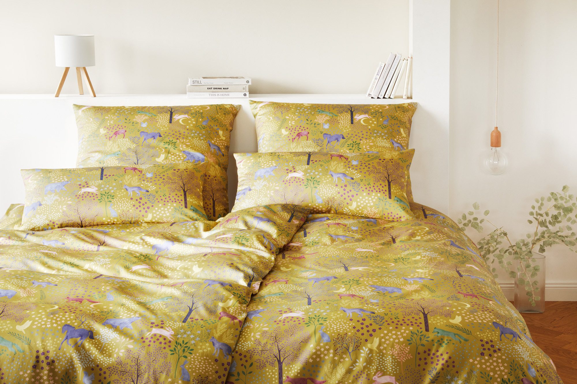 Elegante Bettwäsche Dreamland, Satin, 2 teilig, angenehmes Hautgefühl