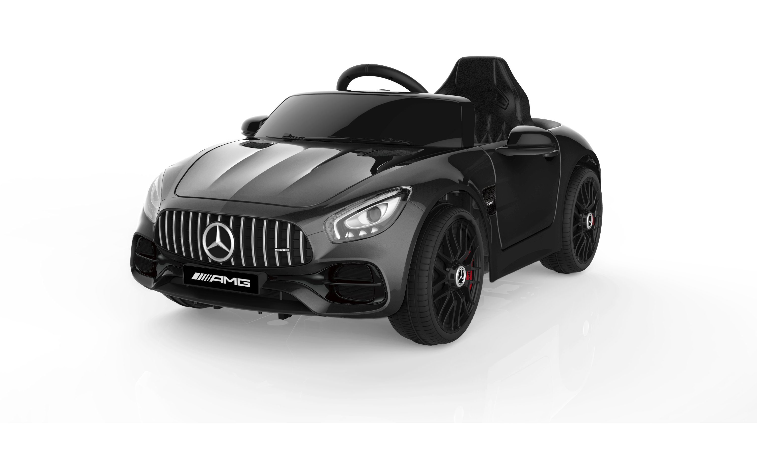 Kinderfahrzeug AMG Lizenziert Schwarz - TOYAS Elektro-Kinderauto - Auto Elektro GT "Mercedes Kinderauto