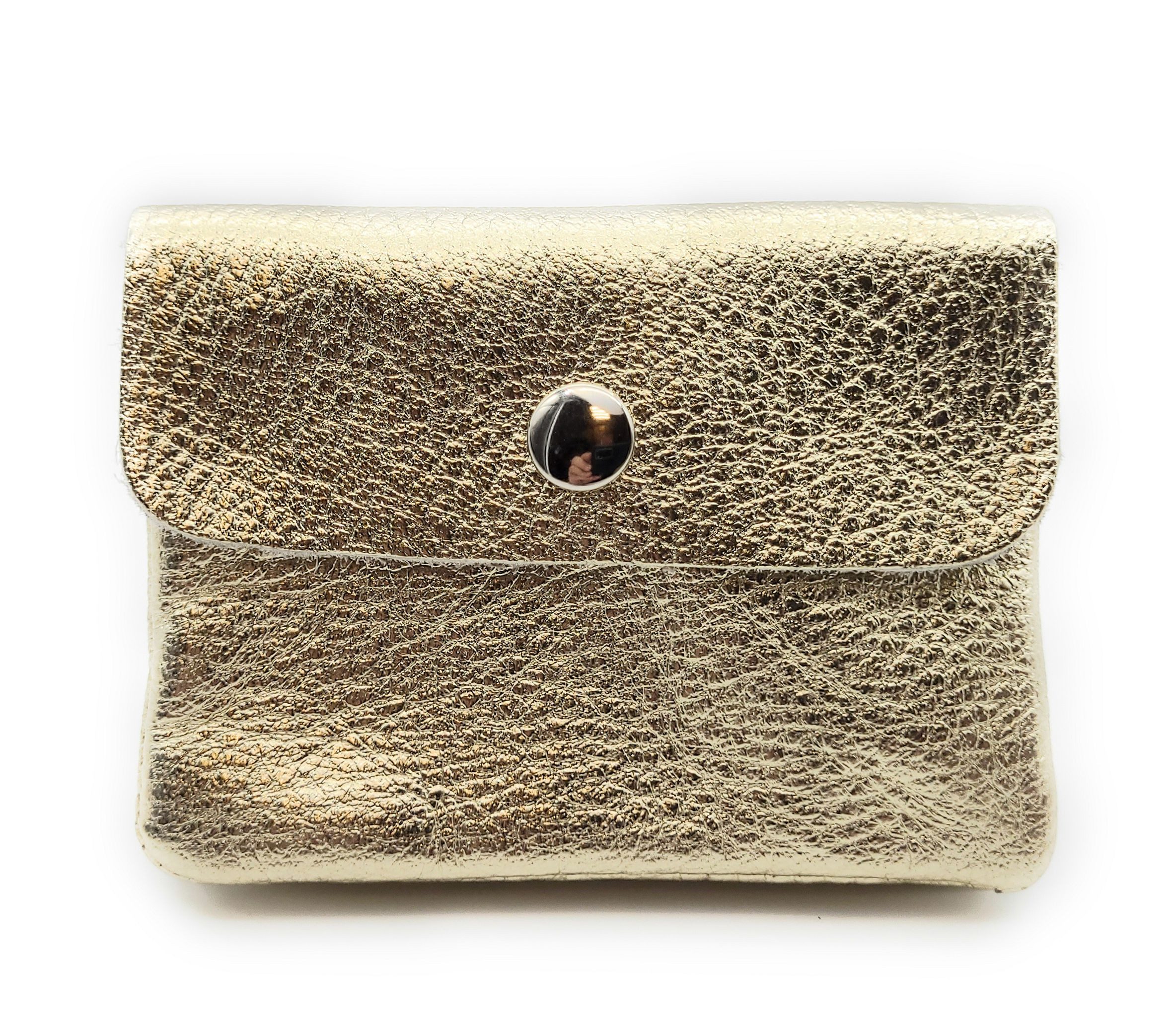 Lemasi Mini Geldbörse kleines echt Leder Portemonnaie, pures Leder, Made in Italy, Die minimalistische Börse, ideal für Urlaub und Alltag