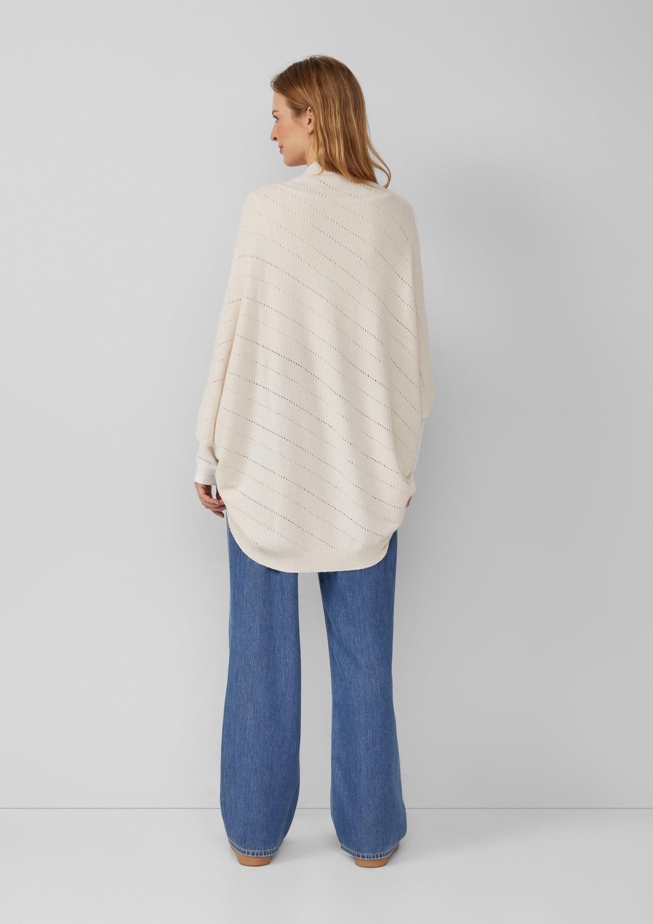 s.Oliver Poncho Indoor-Poncho Gestrickter Poncho im O-Shape