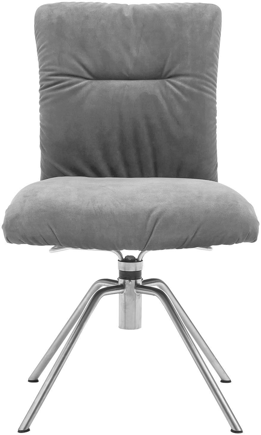 Musterring Polsterstuhl Helmond 6600 (Packung, 1 St), Gestell Edelstahl, drehbar, besonders leger gepolster, ohne Armlehne