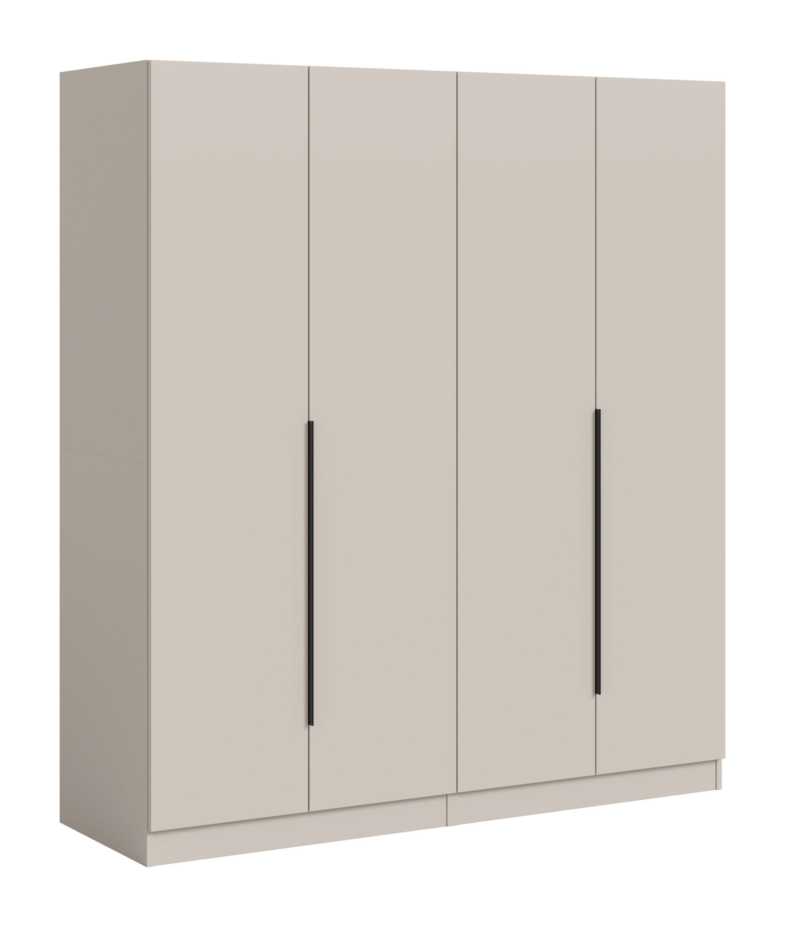 xonox.home Kleiderschrank in Kaschmir Nachbildung B/H/T: 160x181x52 cm