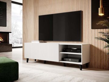 MIRJAN24 TV-Schrank Pafos 150 TV-Tisch mit 2 Türen, Modern Wohnzimmer TV-Kommode