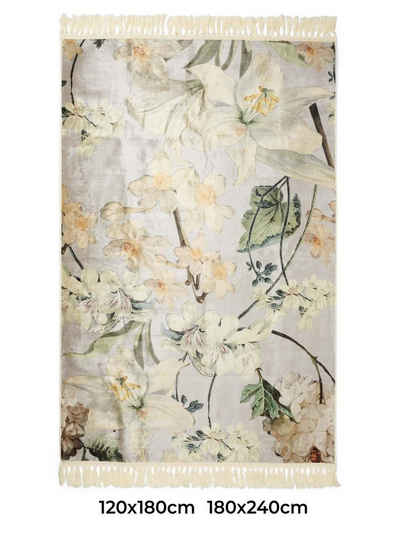 Teppich »Rosalee«, Essenza, rechteckig, Höhe 6 mm, sehr weicher Flor, mit Fransen