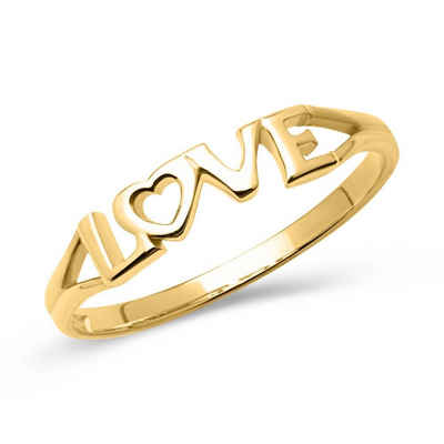 Unique Goldring Unique Ring Love-Schriftzug 333er Gold GR0084