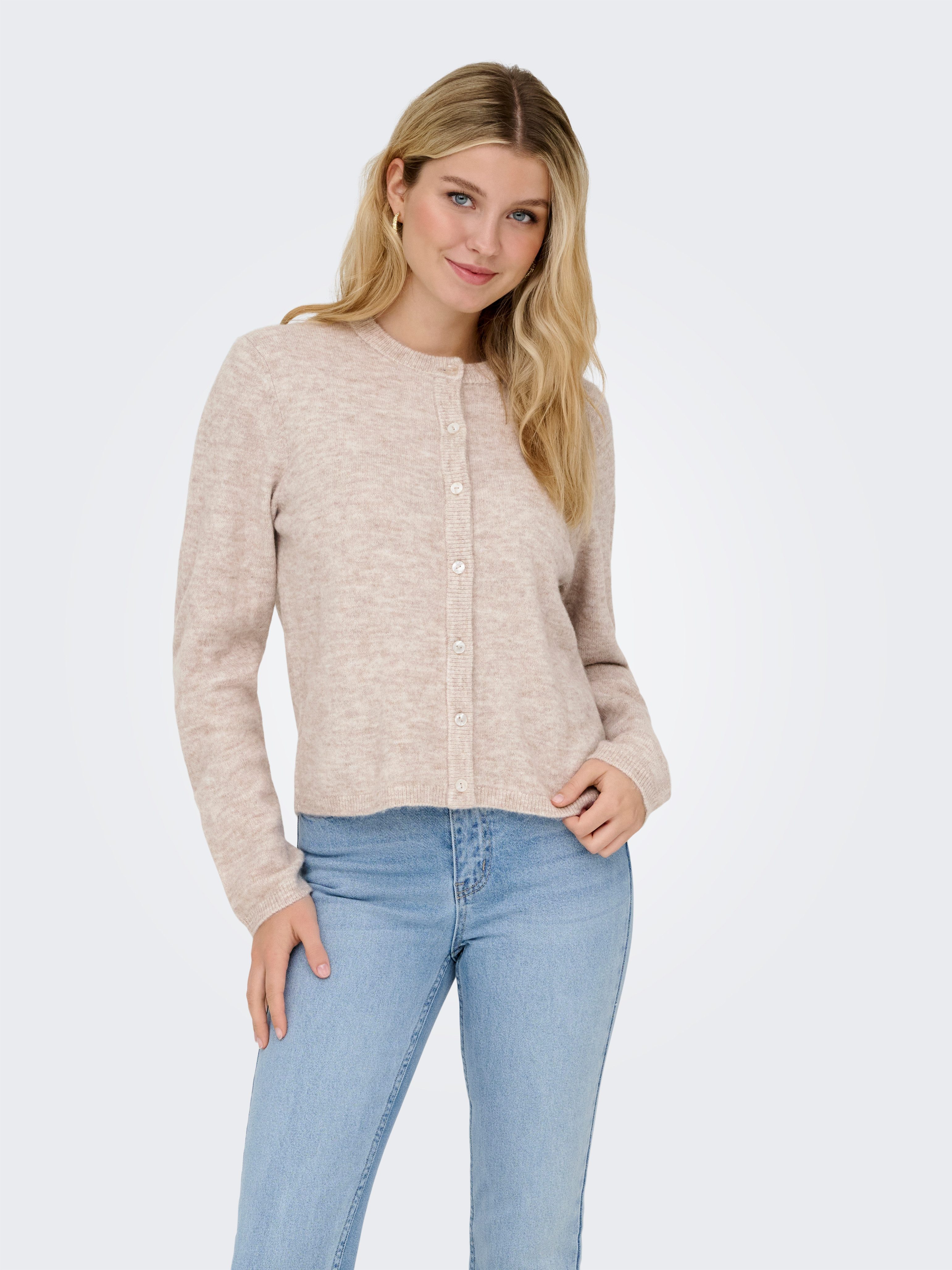 ONLY Strickjacke ONLSIMONI L/S O-NECK CARDIGAN KNT NOOS lockere Passform günstig online kaufen