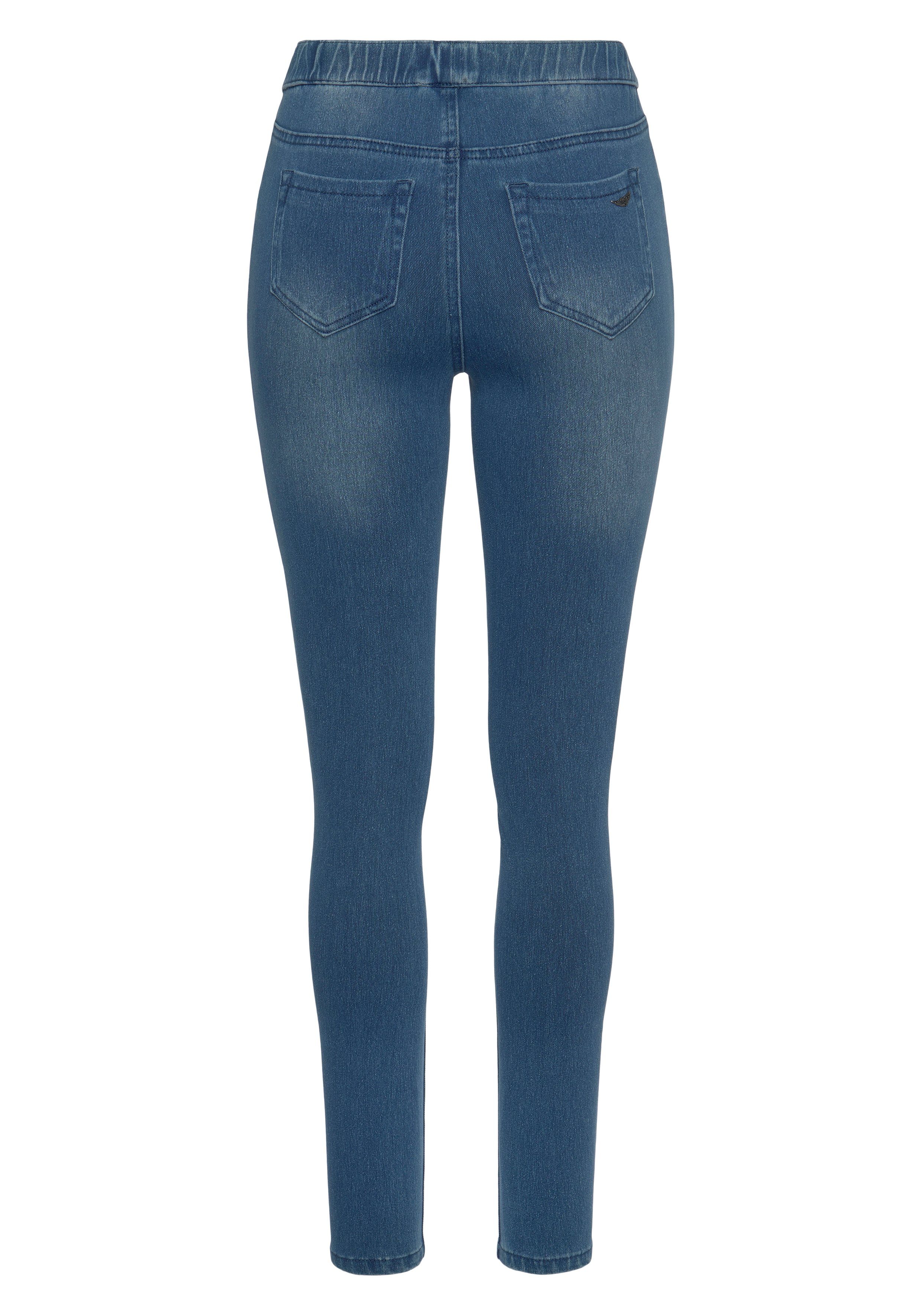 Arizona Jogg Pants High Waist extra-eng geschnitten, knöchellange Beinform, hoher Bund