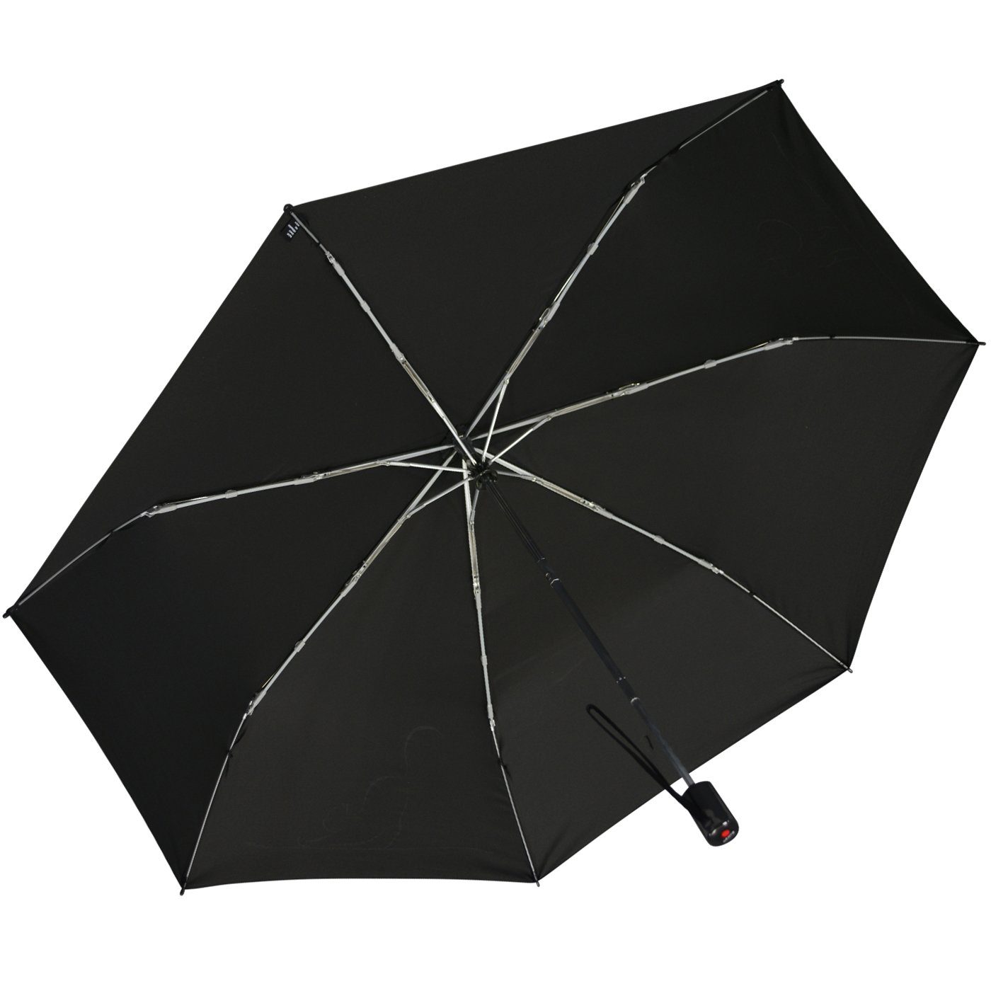 Knirps® Taschenregenschirm leichter, kompakter Schirm mit Auf-Zu-Automatik, schönes Katzen Design für Damen - Cat move – Bild 4 von 5