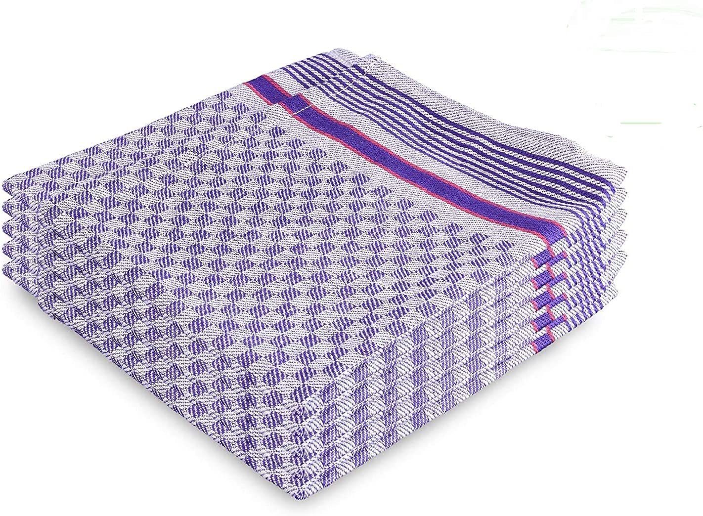 Hypafol Geschirrtuch Grubentücher 100% Baumwolle, 50x90 cm, (5-tlg), pflegeleicht und bei 60° waschbar