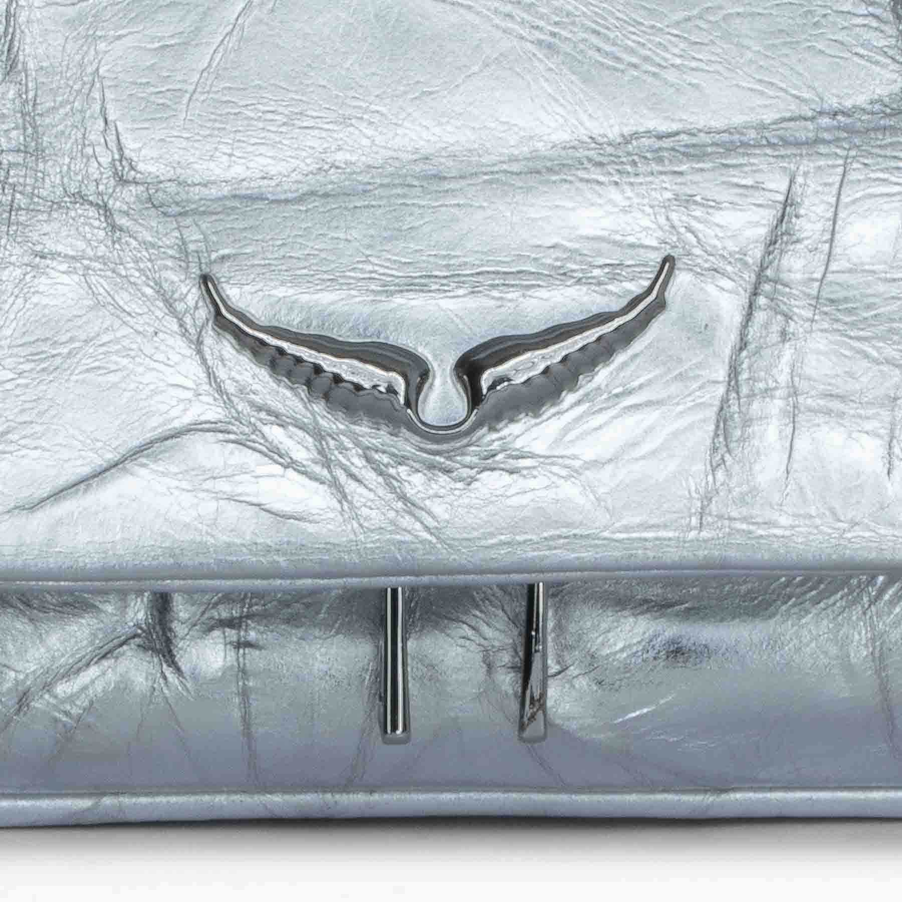 ZADIG & VOLTAIRE Handtasche Tasche ROCK NANO MUST CREASED METAL