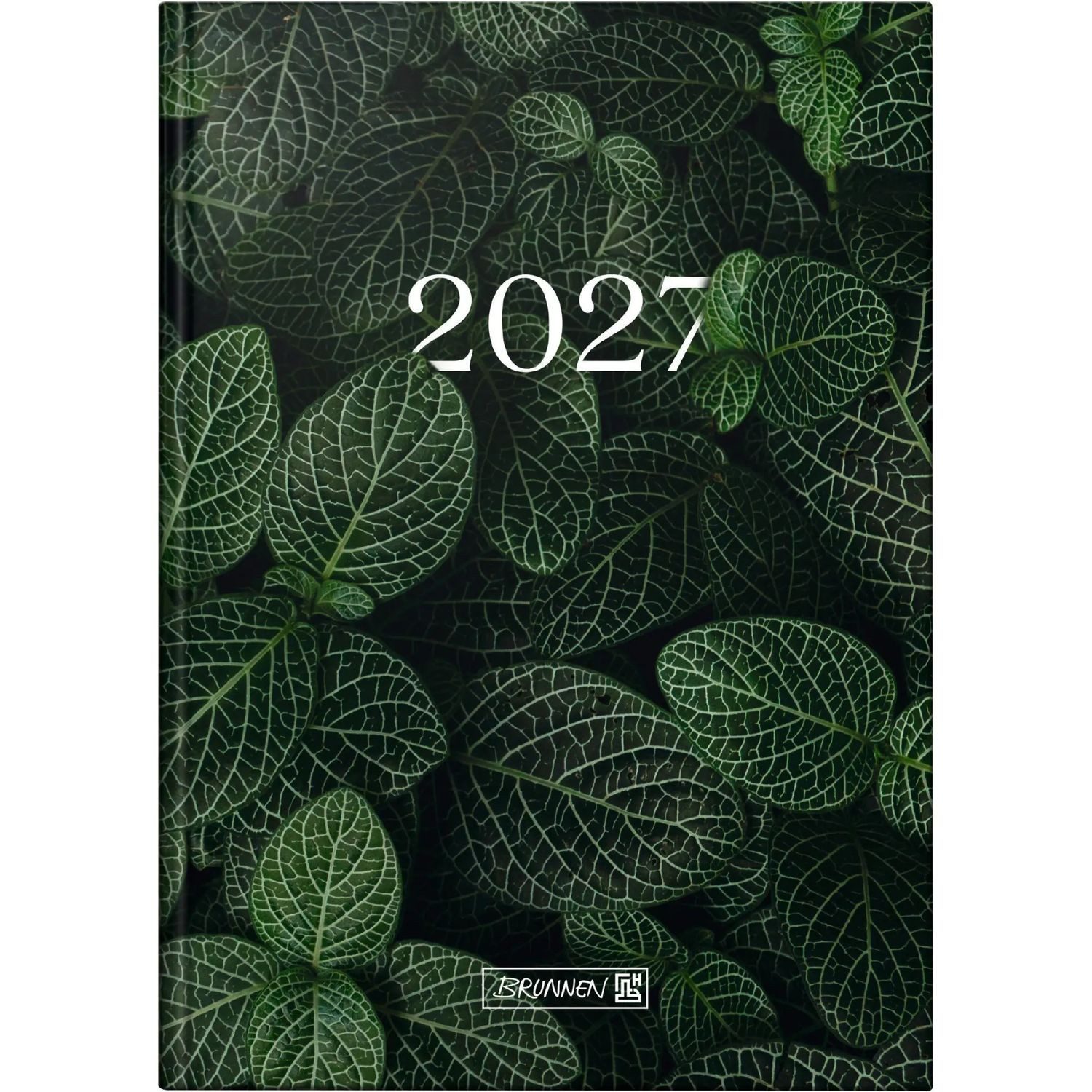 Baier & Schneider Taschenkalender BRUNNEN 1079515057 Buchkalender Mod. 795 2027 "Leaves" A5, Papier