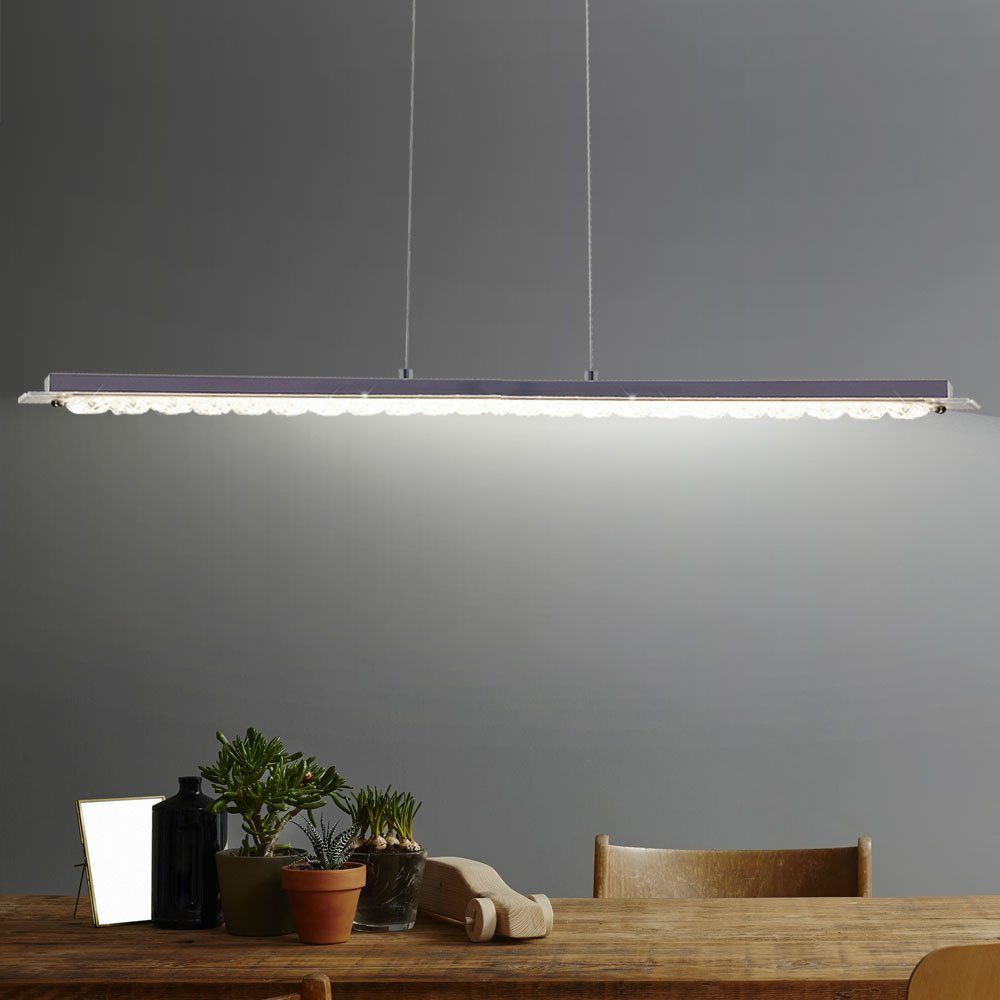 etc-shop LED Deckenlampe Pendelleuchte LED-Leuchtmittel Pendelleuchte, Warmweiß, Wohnzimmer fest hängend verbaut, LED Hängeleuchte