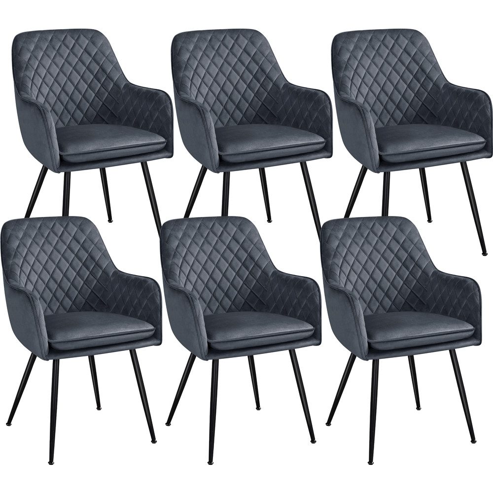 Yaheetech Esszimmerstuhl Küchenstühle (6 St), Stuhl-Set günstig online kaufen