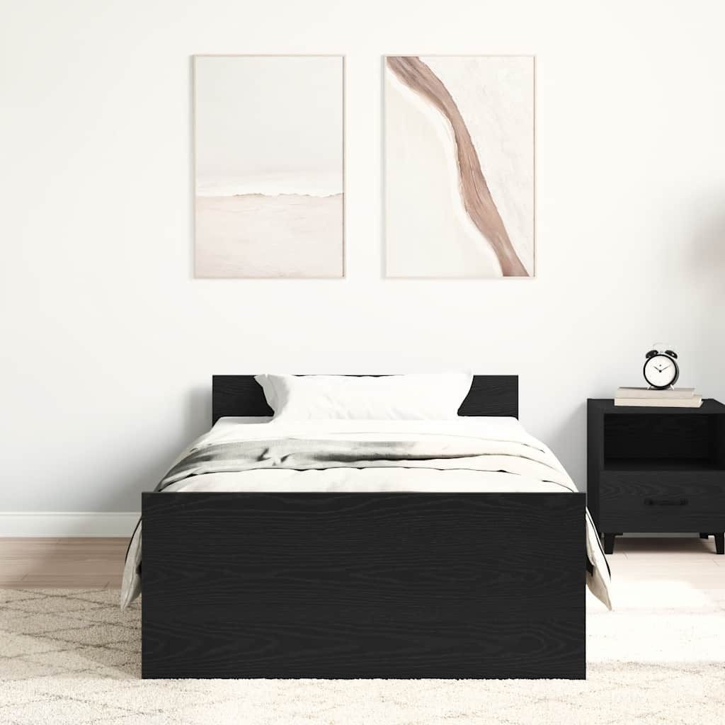 vidaXL Bett Bettgestell ohne Matratze Schwarz günstig online kaufen