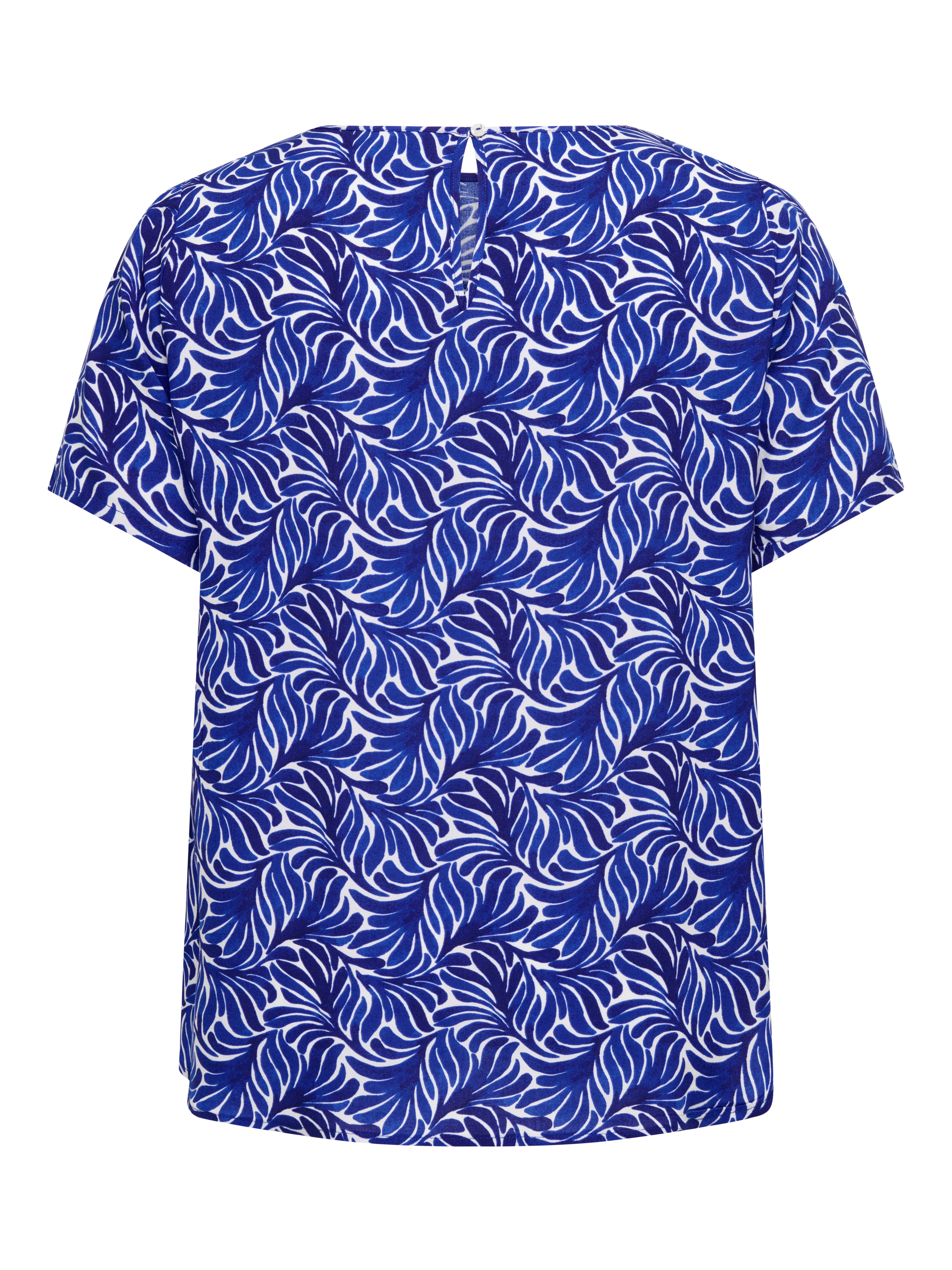 ONLY CARMAKOMA Shirtbluse CARVICO LIFE S/S TOP VIS WVN Viskose, regular fit