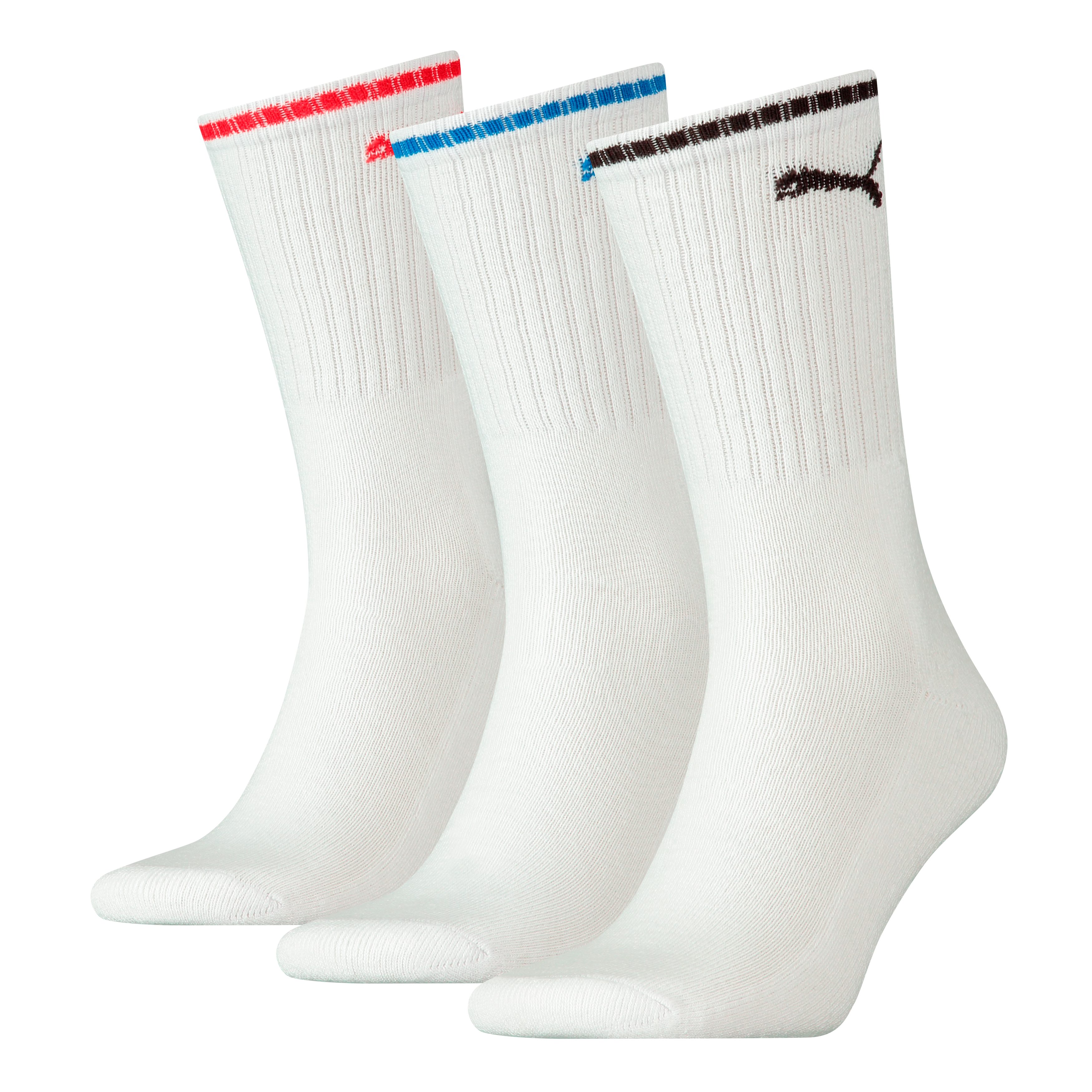 PUMA Sportsocken PUMA UNISEX STRIPED CREW SOCK 3P (3-Paar) Komfort-Bund, Fr günstig online kaufen