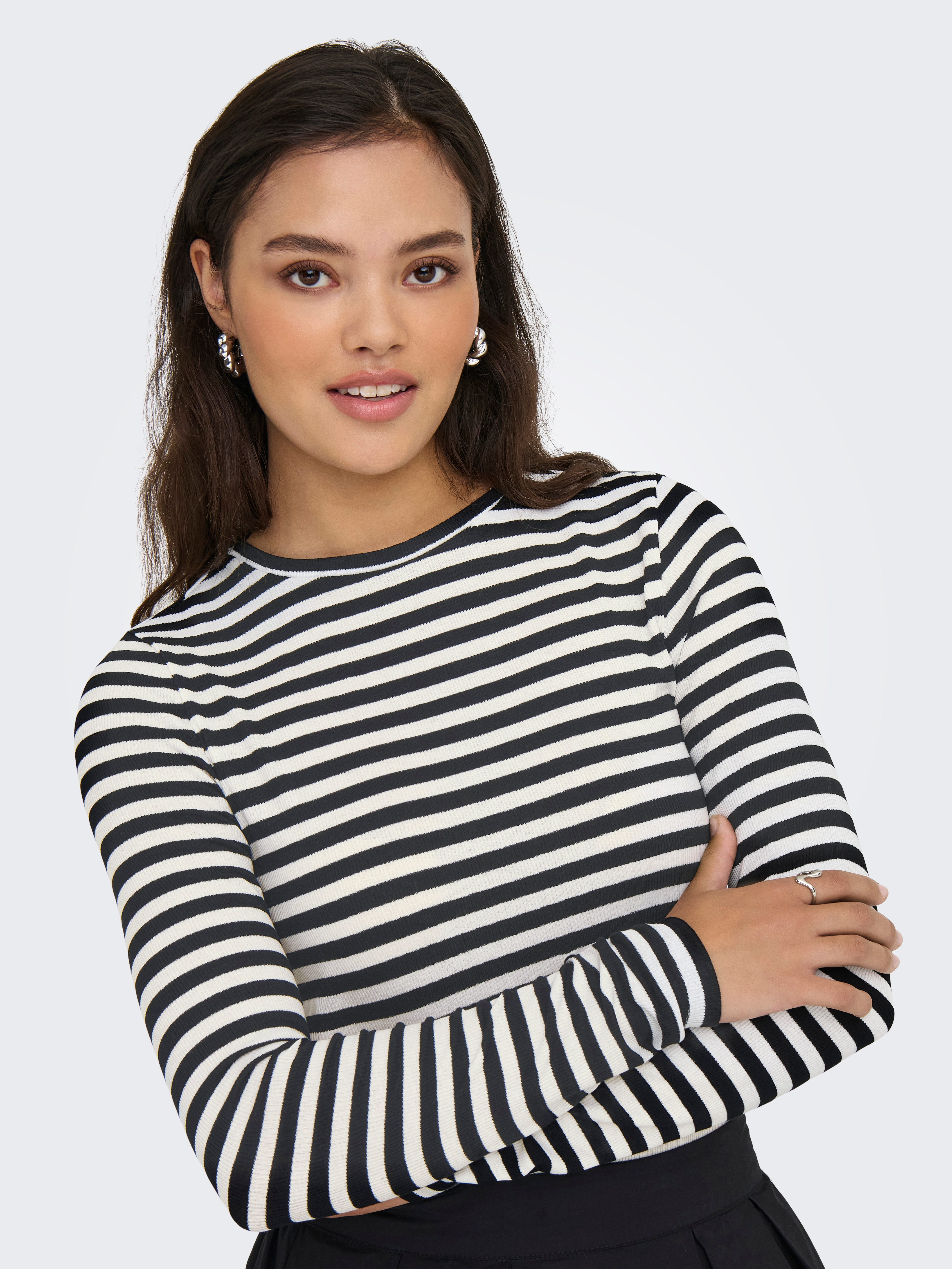 ONLY Langarmshirt ONLMAI STRIPE L/S TOP JRS NOOS günstig online kaufen
